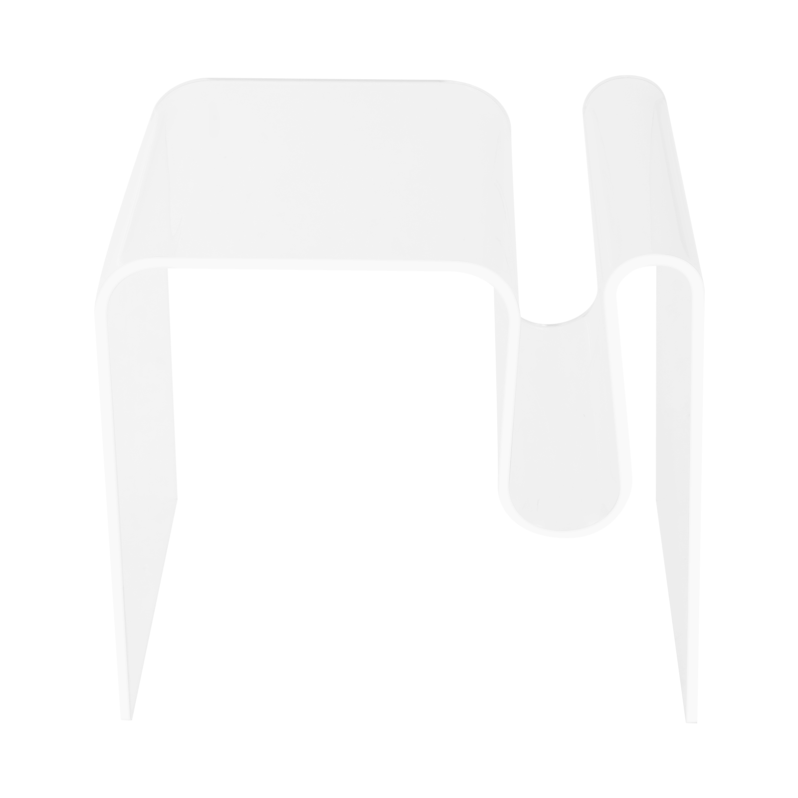 45x30x45cm M-Shaped Side Table, Acrylic Side Table, Clear Bedside Table for the Living Room, Bedroom, Bedside - Clear