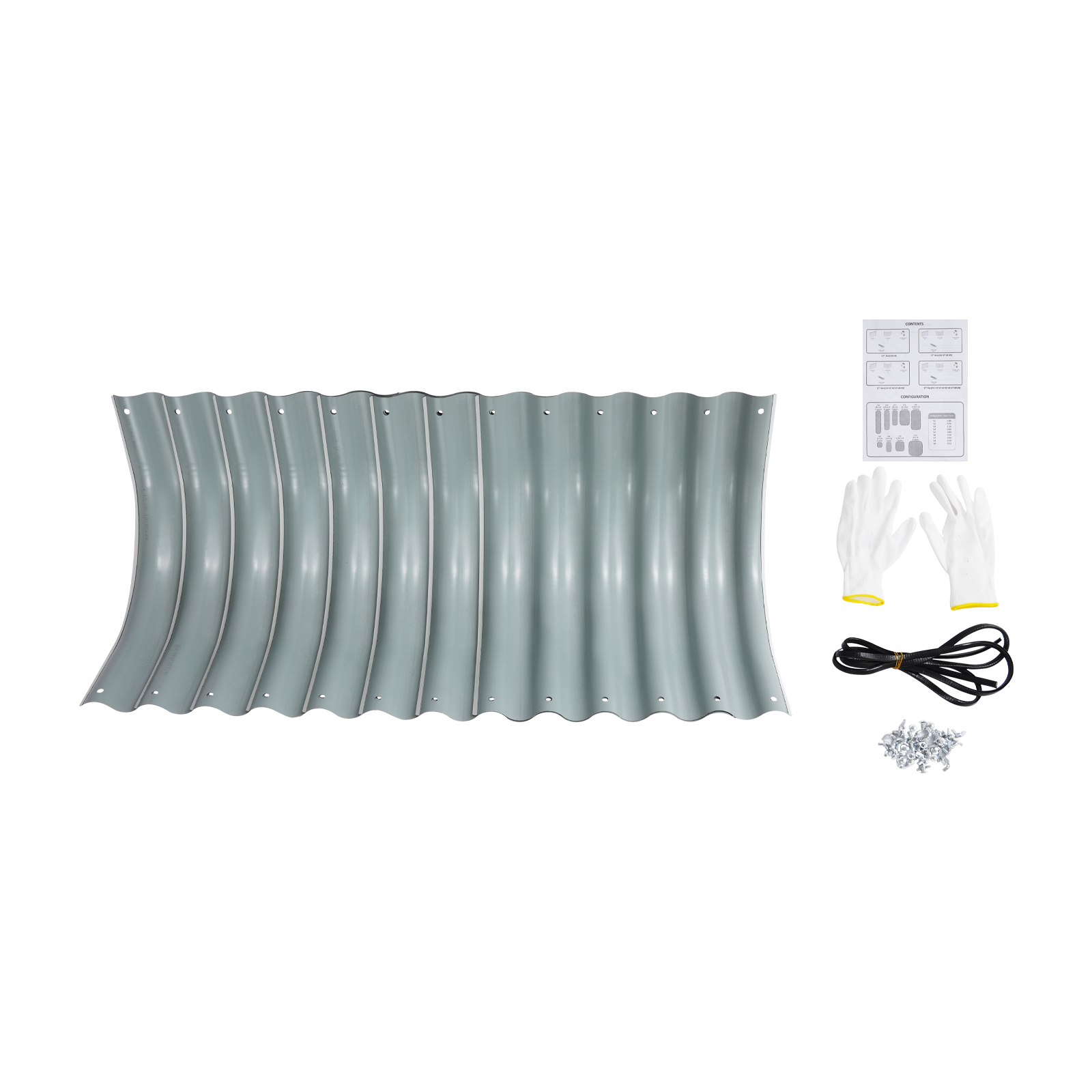 60 x 60 x 43 cm, 4 Stück 530 gebogene Bretter, rundes Hochbeet, 2 Stück Gartenbeete, Hochbeet für den Garten 60 x 60 x 43 cm, 4 Stück 530 gebogene Bretter, rundes Hochbeet, 2 Stück Gartenbeete, Hochbeet für den Garten