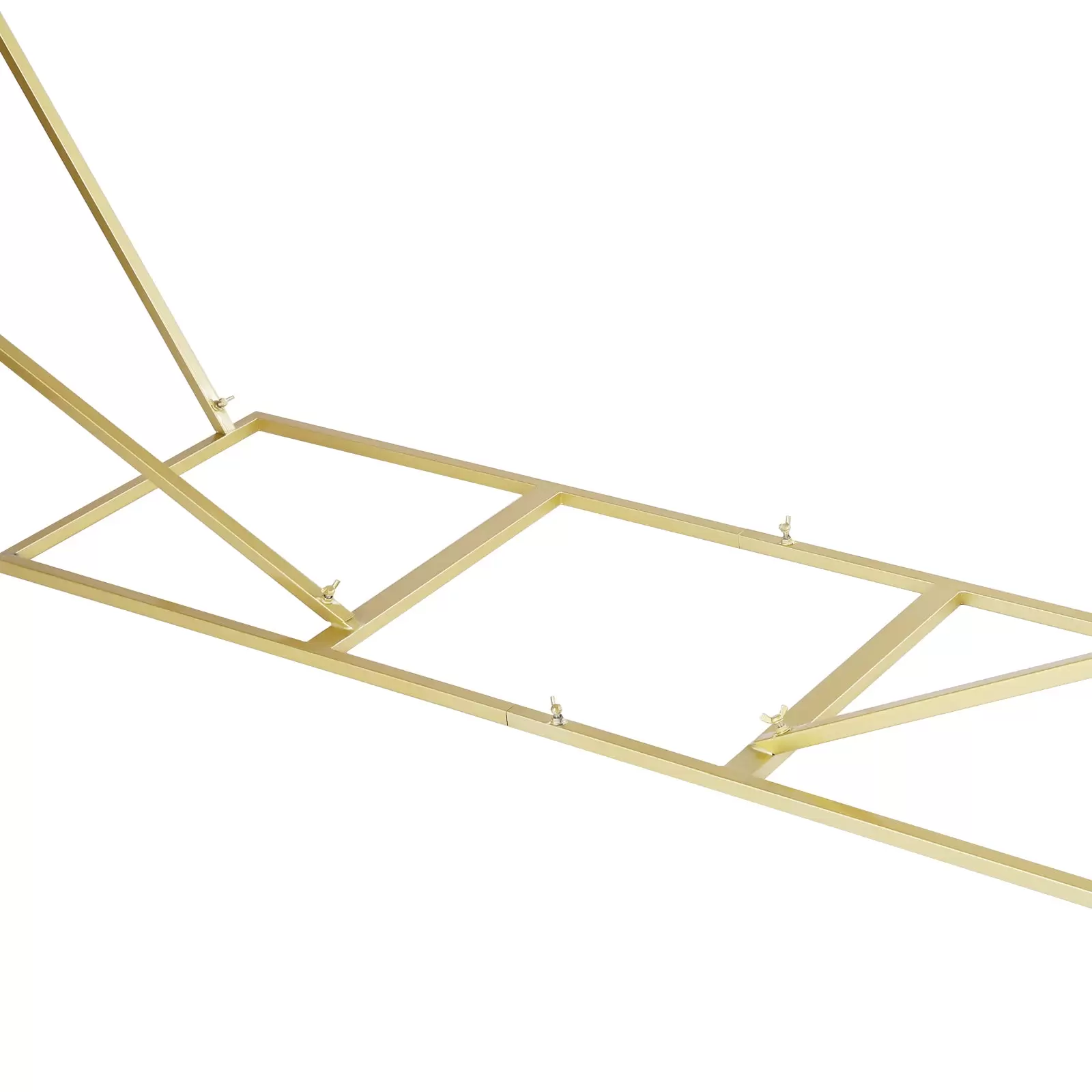 2.4M Doppeltes Traubogen Hexagon Gold, Hochzeitsbogen Hintergrund Ständer, Quadratische Basis 2.4M Doppeltes Traubogen Hexagon Gold, Hochzeitsbogen Hintergrund Ständer, Quadratische Basis