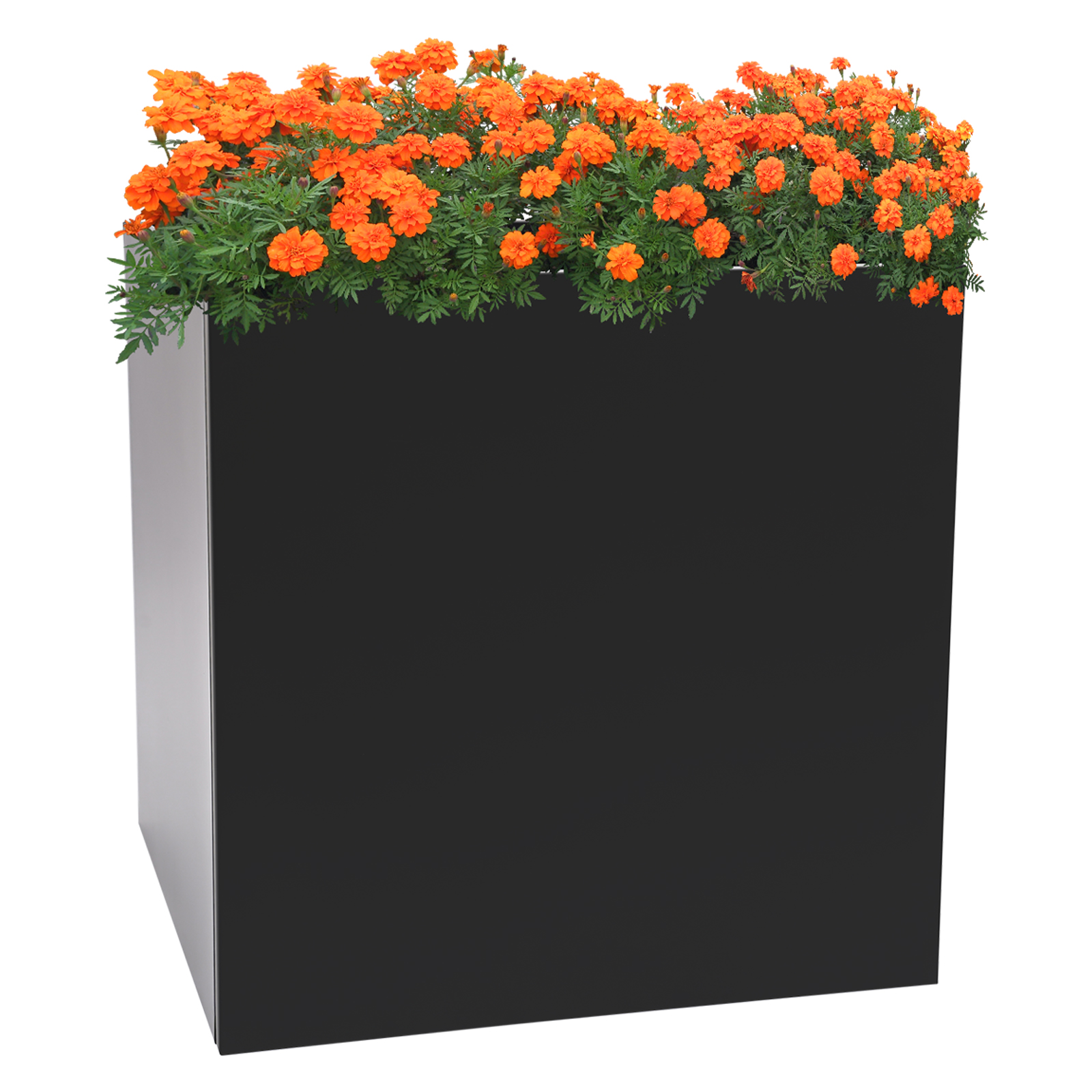 Steel Planter Box, Square Indoor Outdoor Planters, Cube Planter Box