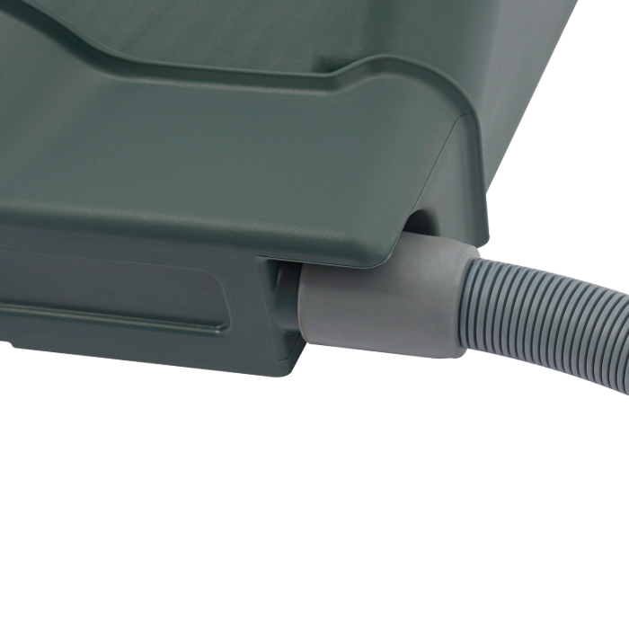 Hanging Vertical Wall Planter, 24 Planter Pots, 6 Drain Basins + 2m Drain Hose - Army Green