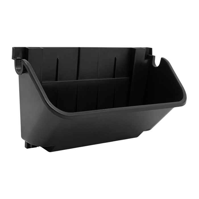 Hanging Vertical Wall Planter, 24 Planter Pots, 6 Drain Basins + 2m Drain Hose - Black