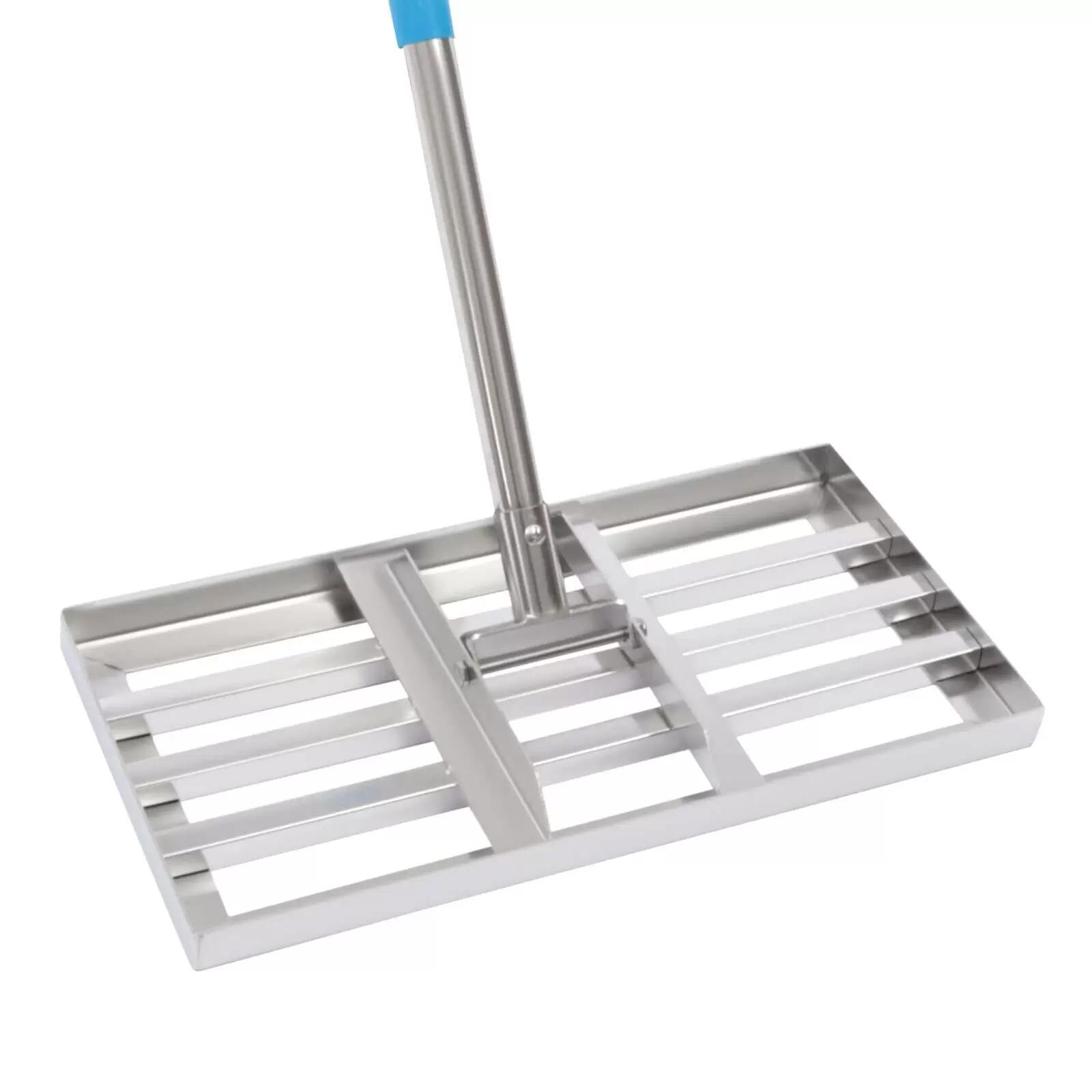 Rasenrakel Gardena Rasenharke mit 63 Zoll langem Stiel Lawn Leveling Rake Edelstahl 20 x 10 Zoll
