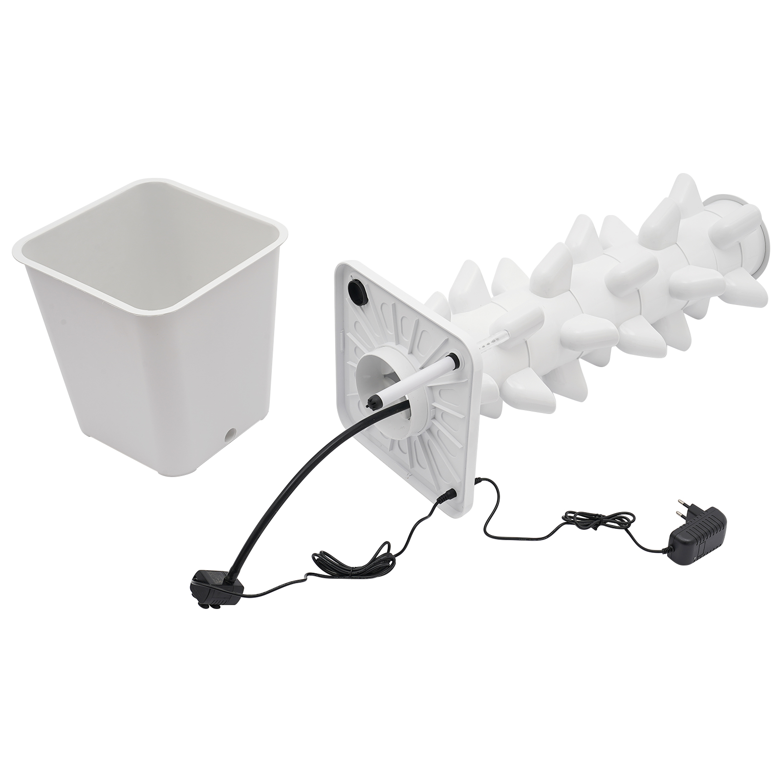 Vertikales Hydrokultur-Set mit 30 Löchern, Hydrokultur-Set, Vertikales Pflanzen-Set – Weißer Wassertank Vertikales Hydrokultur-Set mit 30 Löchern, Hydrokultur-Set, Vertikales Pflanzen-Set – Weißer Wassertank