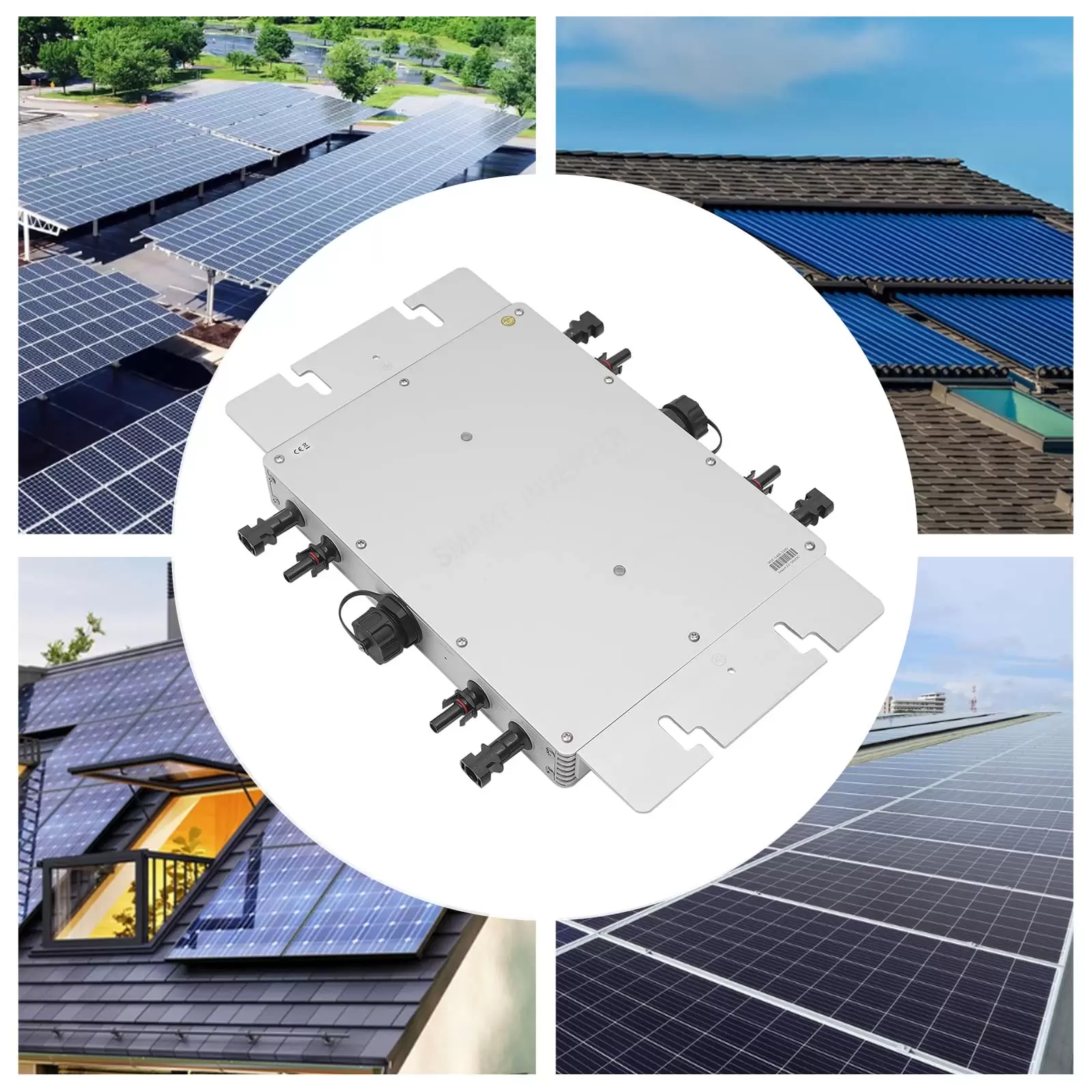 1400W WVC1400 Wasserdichter Gitter gebundener Wechselrichter Solar Microinverter Solar Grid Tie Inverter