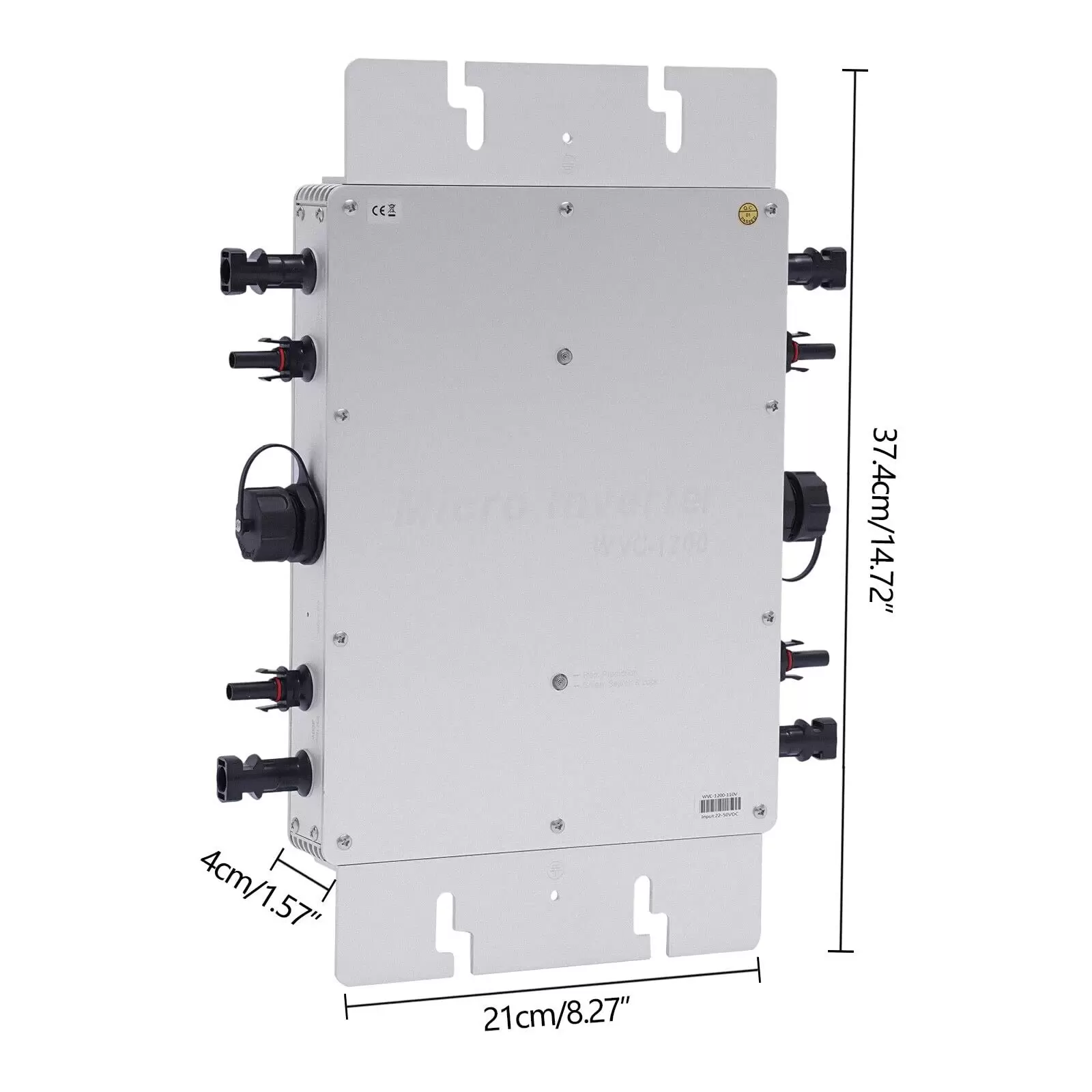 CNCEST 1200W Solar Grid Tie Micro Inverter Netzbinder Wechselrichter 220V Solar Mikrowechselrichter IP65 CNCEST 1200W Solar Grid Tie Micro Inverter Netzbinder Wechselrichter 220V Solar Mikrowechselrichter IP65