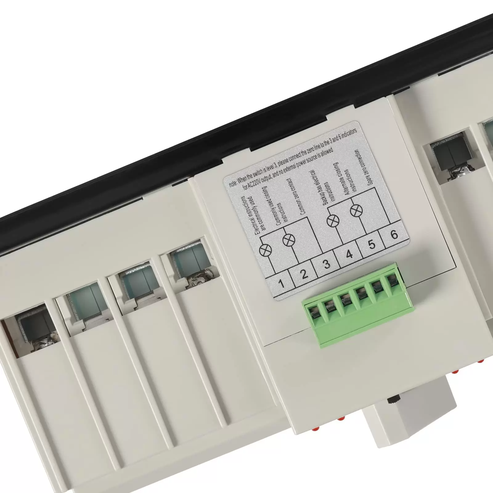 Transferschalter 4P, AC 400V 63/80/100A Automatischer Transfer-Kippschalter mit doppelter