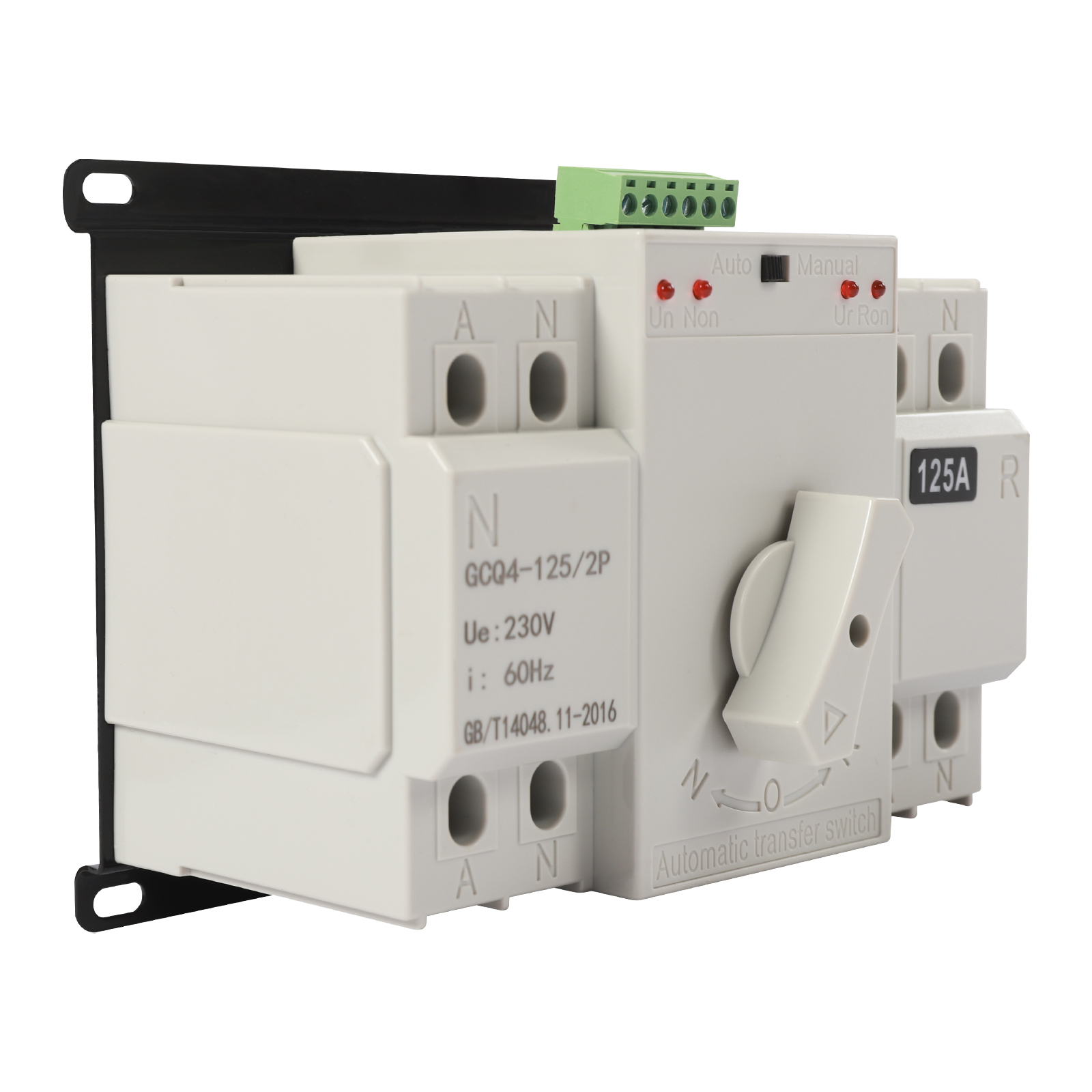 AC 230 V 2P 125 A ATS CB Dual Power Automatischer Transferschalter, für kommunale Stromversorgung, USV, Wechselrichter AC 230 V 2P 125 A ATS CB Dual Power Automatischer Transferschalter, für kommunale Stromversorgung, USV, Wechselrichter