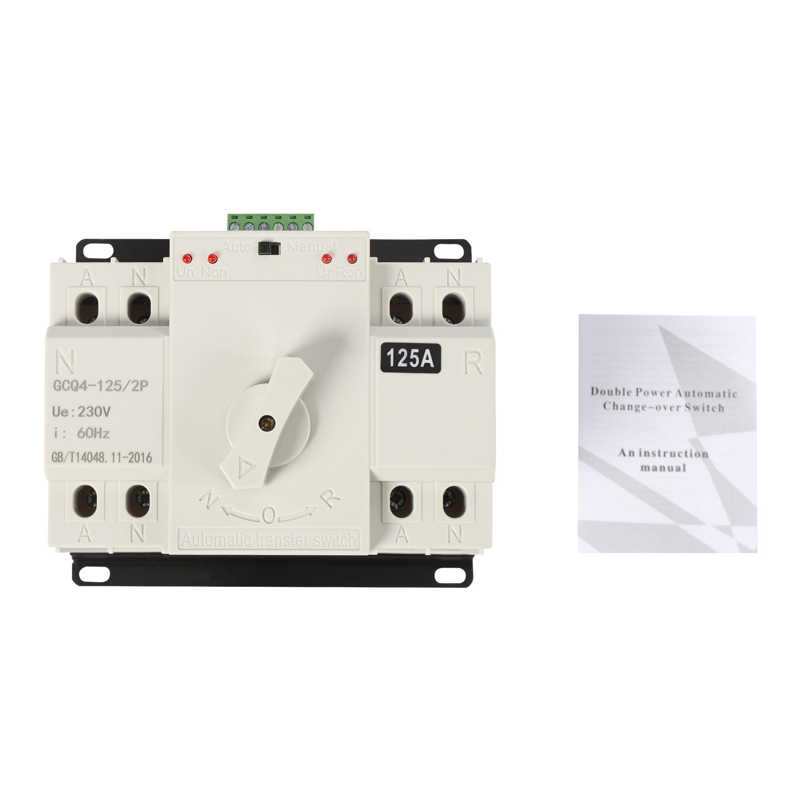 AC 230 V 2P 125 A ATS CB Dual Power Automatischer Transferschalter, für kommunale Stromversorgung, USV, Wechselrichter AC 230 V 2P 125 A ATS CB Dual Power Automatischer Transferschalter, für kommunale Stromversorgung, USV, Wechselrichter