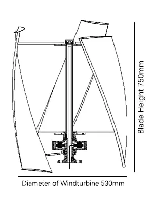CNCEST Windgenerator Power-Turbine Vertikal 3-Klinge mit Regler 24V 400W Vertikale Windgenerator CNCEST Windgenerator Power-Turbine Vertikal 3-Klinge mit Regler 24V 400W Vertikale Windgenerator