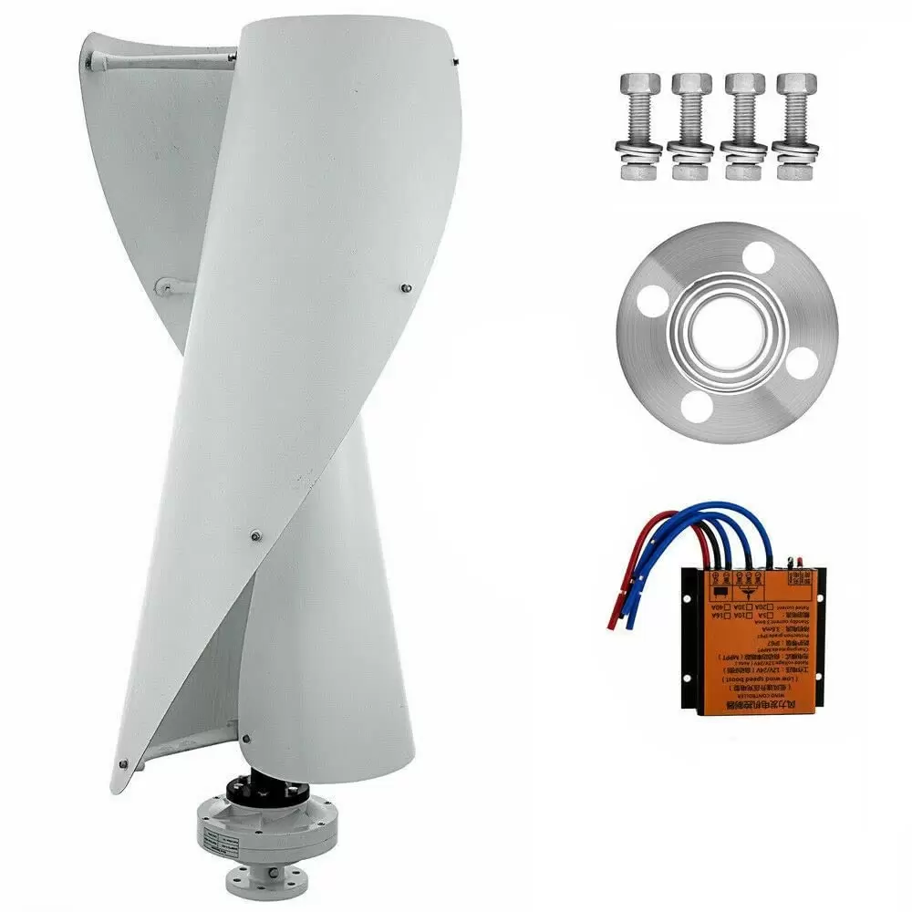 Windgenerator 24V 400W Windkraftanlage Windturbine Vertikal Home Windkraft Generator Kleinwindkraftanlagen