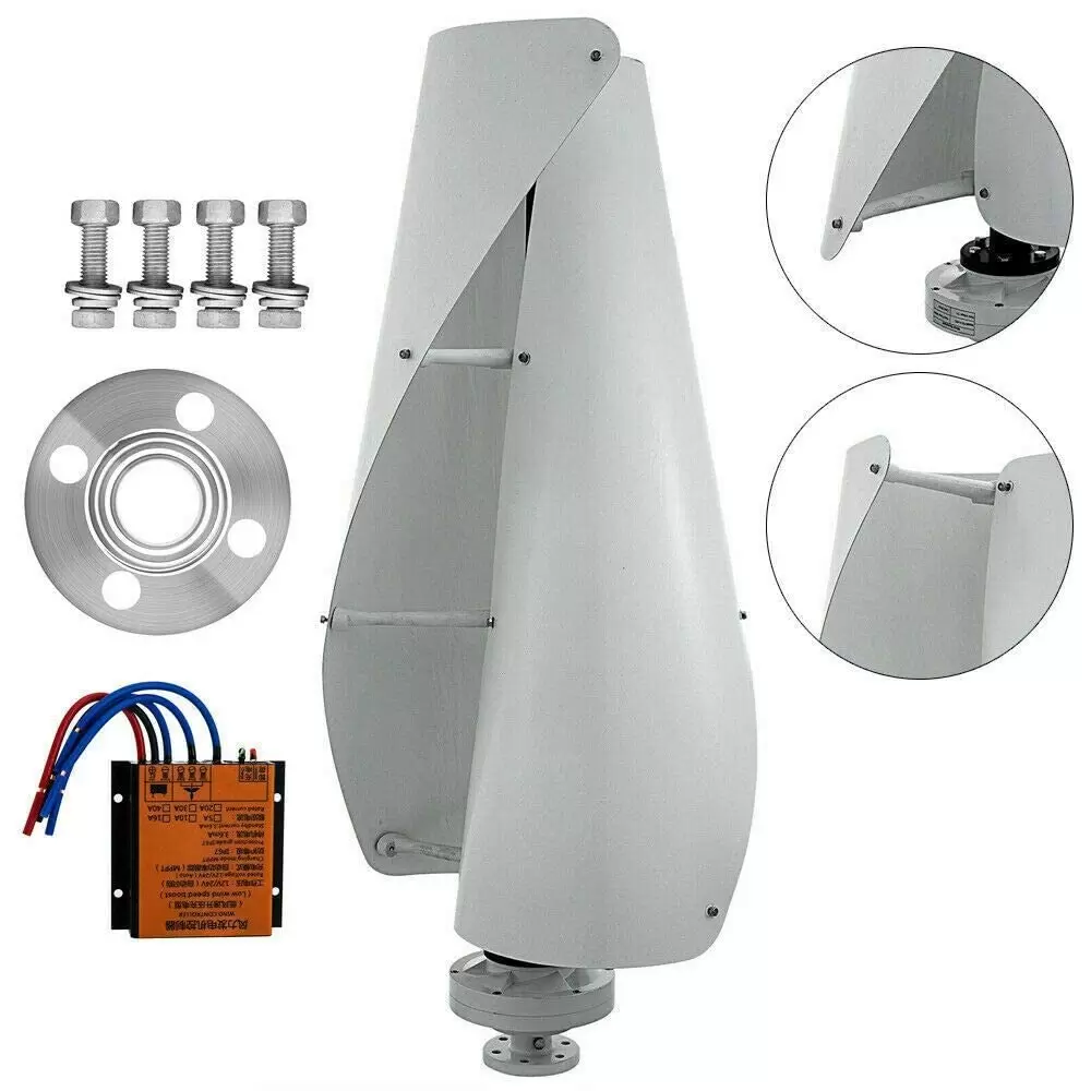 Windgenerator 24V 400W Windkraftanlage Windturbine Vertikal Home Windkraft Generator Kleinwindkraftanlagen