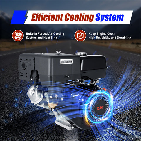 4-Takt 9000W Benzinmotor Standmotor Kartmotor Einzylinder Mit Ölalarm