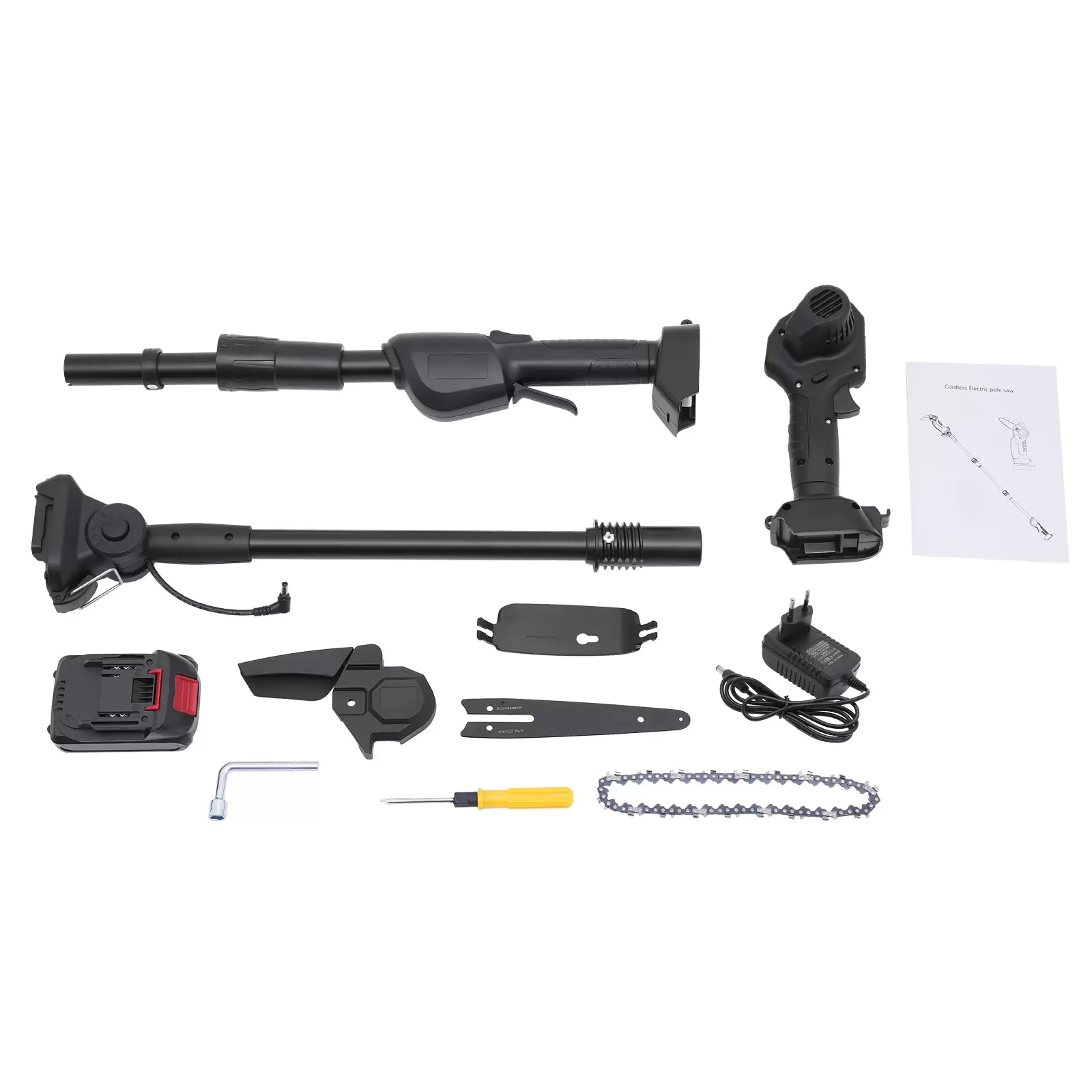 21V Akku-Teleskopsäge mit Ladegerät &1500mAh Batterie,Elektro Hochentaster Teleskop Kettensäge Astsäge fur 3.93in Thick Branches 21V Akku-Teleskopsäge mit Ladegerät &1500mAh Batterie,Elektro Hochentaster Teleskop Kettensäge Astsäge fur 3.93in Thick Branches