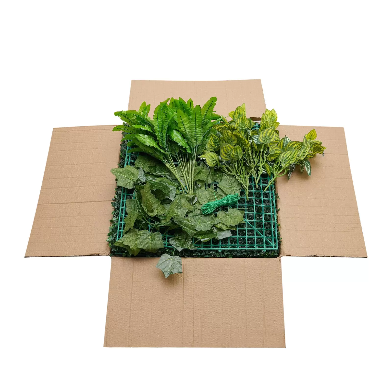 Künstliche Buchsbaumplatten, 12er-Pack 20x20 Zoll Buchsbaumhecken-Wandplatten, 1,57 Zoll PE-Kunstrasen-Hintergrundwand Künstliche Buchsbaumplatten, 12er-Pack 20x20 Zoll Buchsbaumhecken-Wandplatten, 1,57 Zoll PE-Kunstrasen-Hintergrundwand