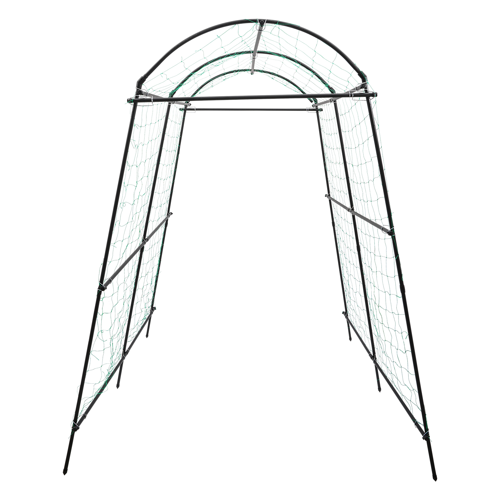Pflanzenstütze, Gartenspalier für Pflanzen, Pflanzenkletterhilfe, 1,15 x 1,83 x 2,3 m, schwarz Pflanzenstütze, Gartenspalier für Pflanzen, Pflanzenkletterhilfe, 1,15 x 1,83 x 2,3 m, schwarz