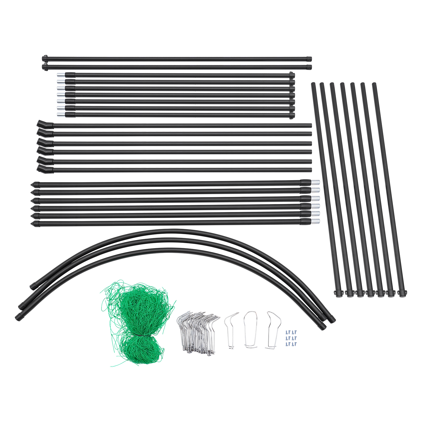 Pflanzenstütze, Gartenspalier für Pflanzen, Pflanzenkletterhilfe, 1,15 x 1,83 x 2,3 m, schwarz Pflanzenstütze, Gartenspalier für Pflanzen, Pflanzenkletterhilfe, 1,15 x 1,83 x 2,3 m, schwarz