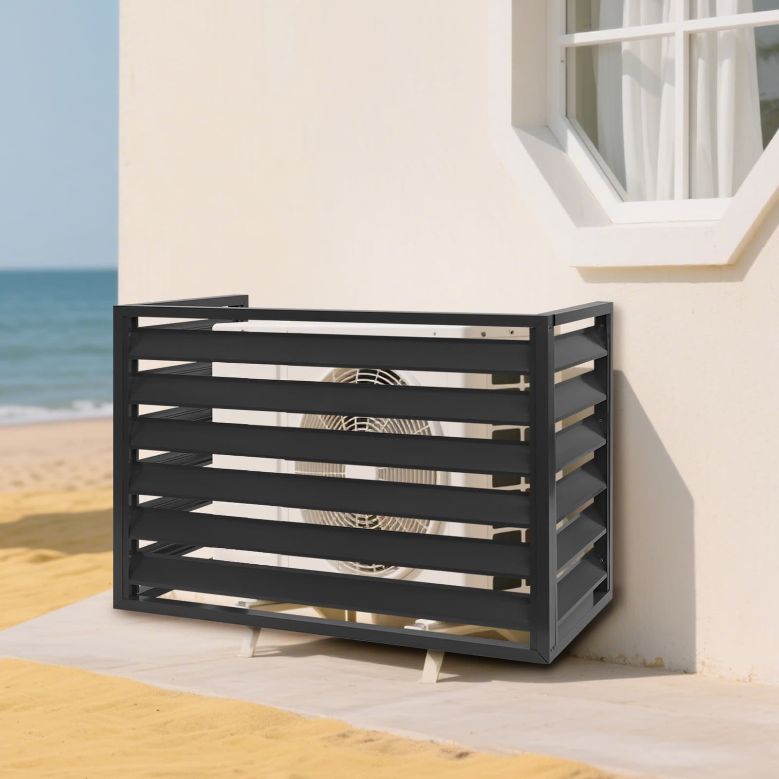 Air Conditioner Fence for Outdoor Units, Privacy AC Fence Cover ...