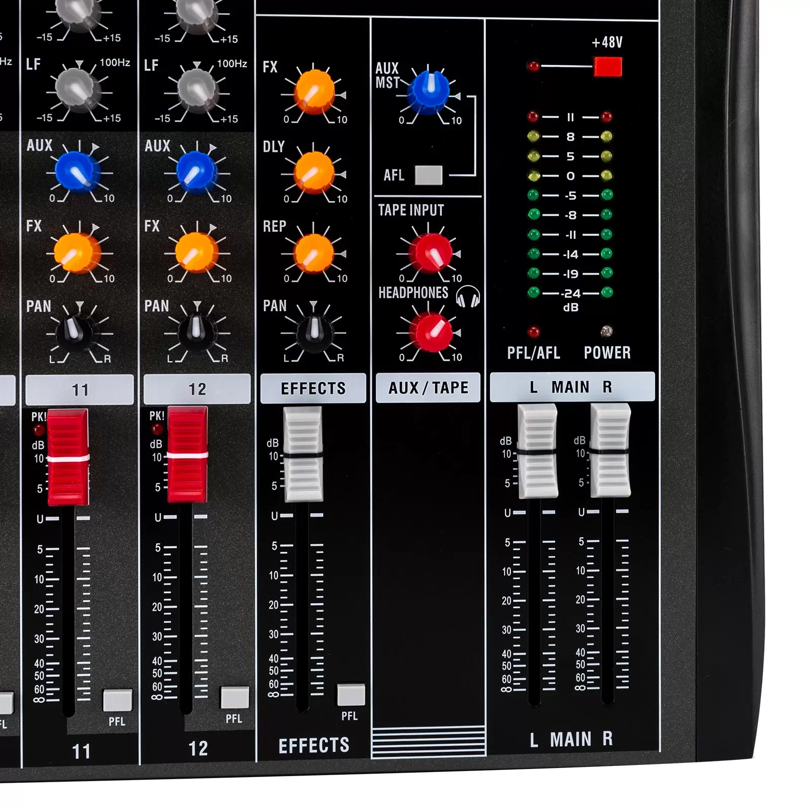 12 Live Audio bluetooth Audio Mixer DJ Sound Controller für Computer Recording 12-Kanal Studio Audio Mixer mit XLR Mikrofon Sockel