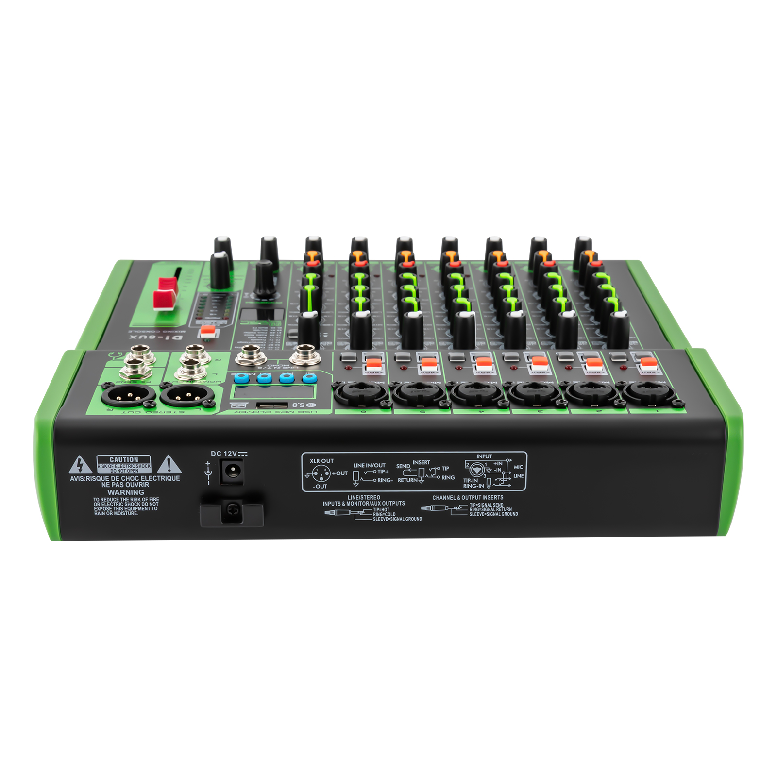 Professioneller Mixer der 8UX-Serie mit 99 digitalen DSP-Effekten