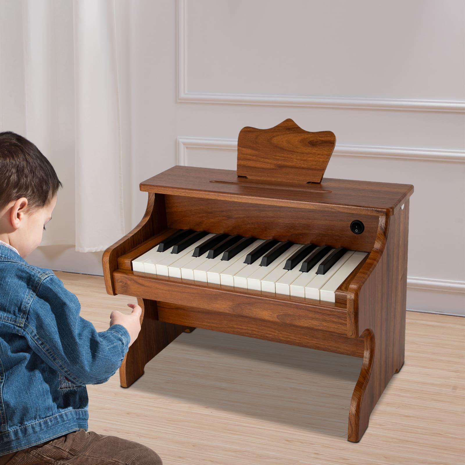 Kinder-Klavier aus Holz, Kinder-Klavier für Anfänger, Klavier für Kinder, Mini-Musik-Lerninstrument Spielzeug Kinder-Klavier aus Holz, Kinder-Klavier für Anfänger, Klavier für Kinder, Mini-Musik-Lerninstrument Spielzeug