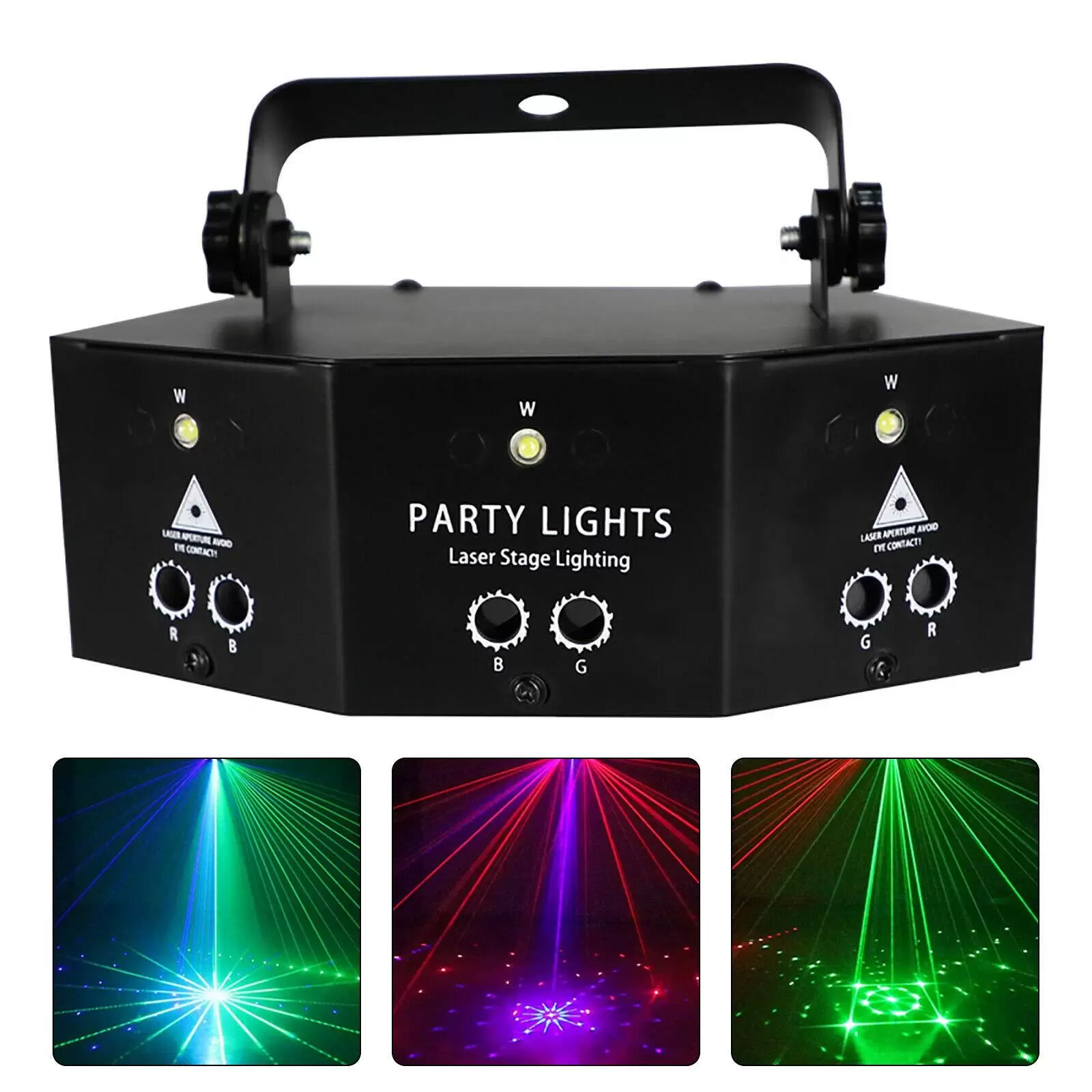 9-Eyes Laser LED RGB Licht DJ Projektor Disco Bühnenbeleuchtung Lichteffekt DMX Effektstrahler Geschenk