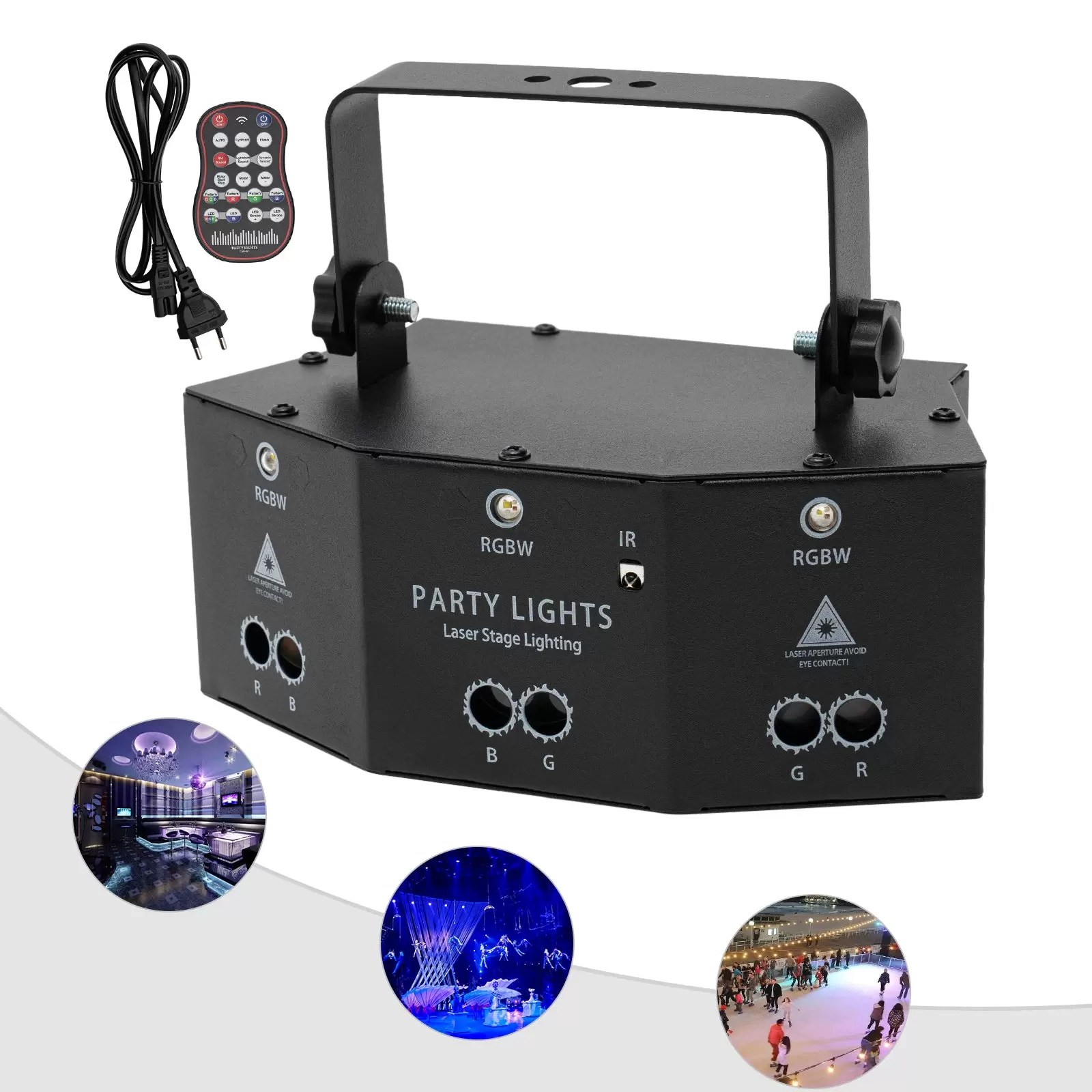 9-Eyes Laser LED RGB Licht DJ Projektor Disco Bühnenbeleuchtung Lichteffekt DMX Effektstrahler Geschenk 9-Eyes Laser LED RGB Licht DJ Projektor Disco Bühnenbeleuchtung Lichteffekt DMX Effektstrahler Geschenk