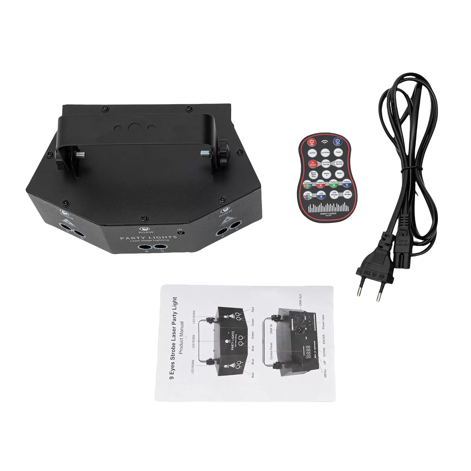 9-Eyes Laser LED RGB Licht DJ Projektor Disco Bühnenbeleuchtung Lichteffekt DMX Effektstrahler Geschenk 9-Eyes Laser LED RGB Licht DJ Projektor Disco Bühnenbeleuchtung Lichteffekt DMX Effektstrahler Geschenk