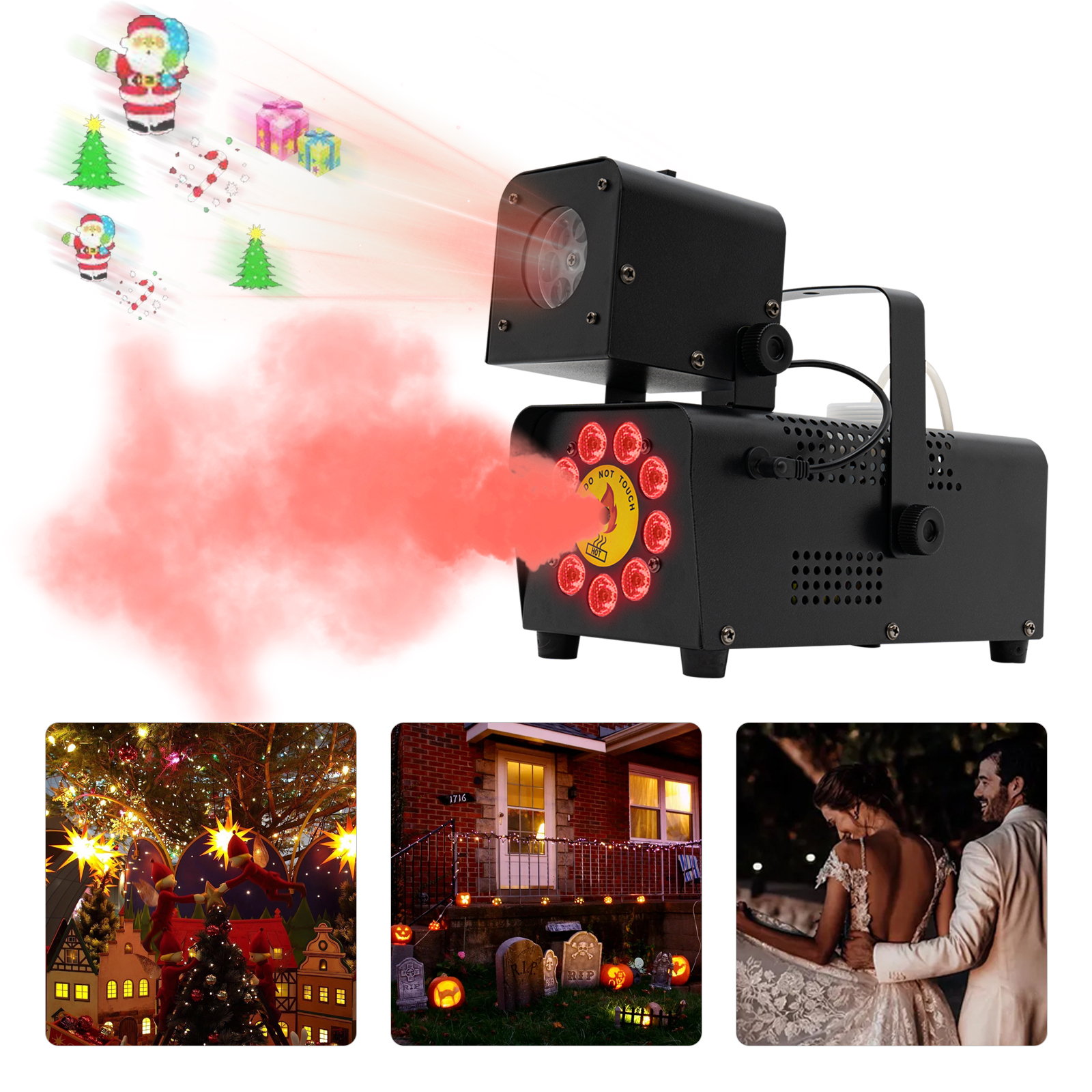 9 LED-Nebelmaschine + Musterlicht 10*5*8,3 Zoll 9 LED-Nebelmaschine + Musterlicht 10*5*8,3 Zoll