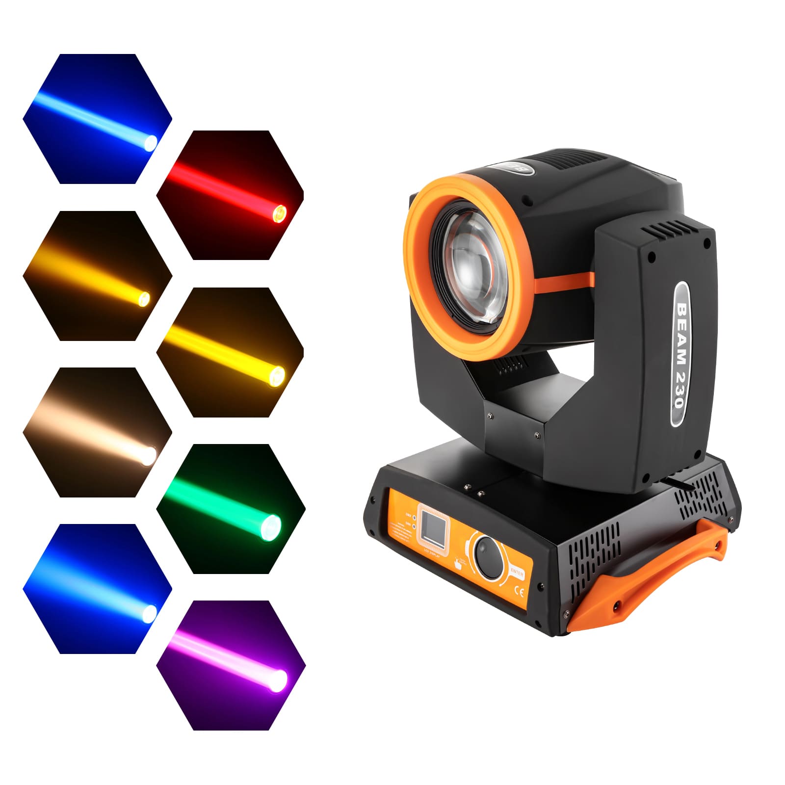 7R 230W Moving Head Projektor 14 Farben LED Moving Head Licht Sound Control für Kirche Hochzeit Disco Party