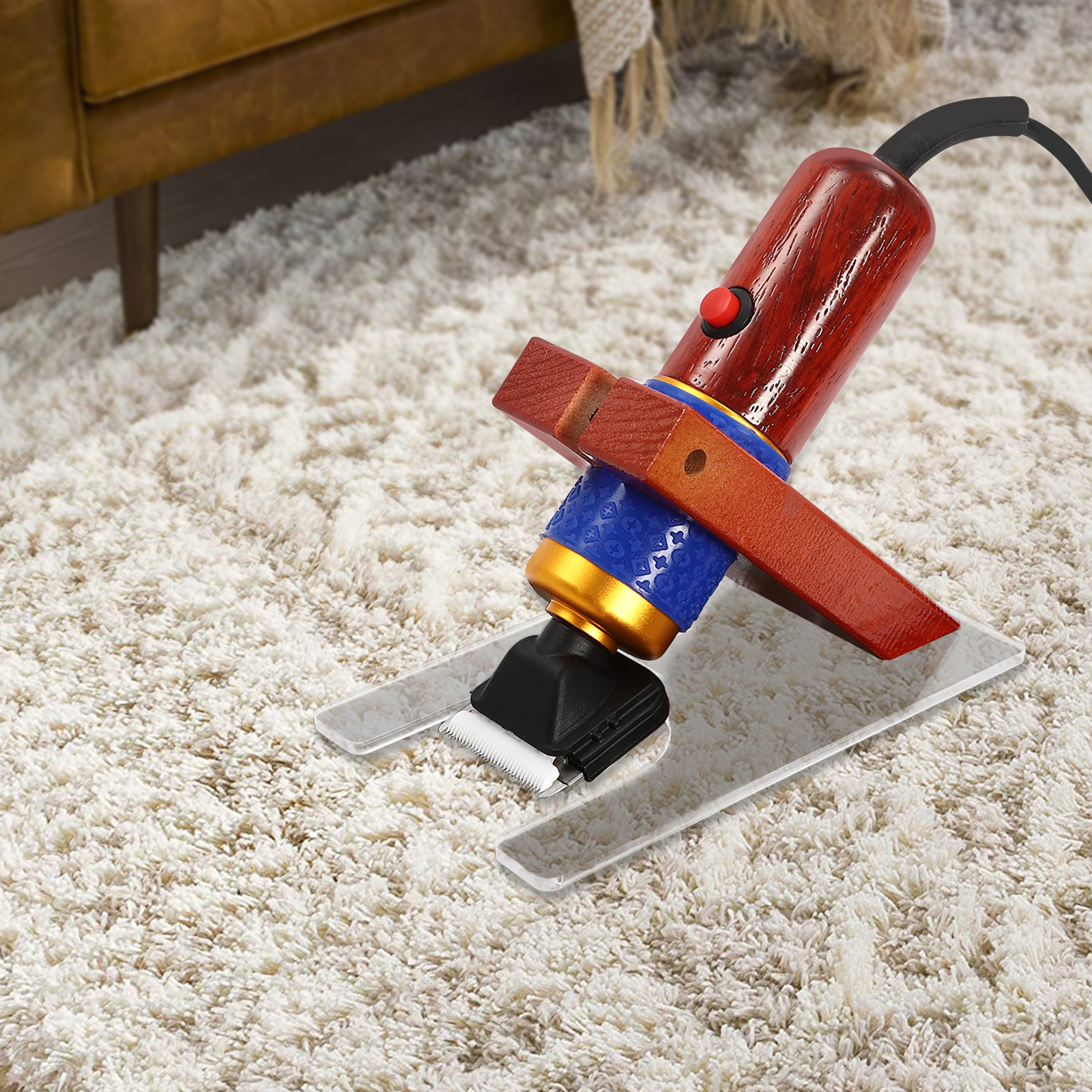 Teppichschneider mit Scherführung, vibrationsarmer Teppichschneider, für Teppiche Teppichschneider mit Scherführung, vibrationsarmer Teppichschneider, für Teppiche