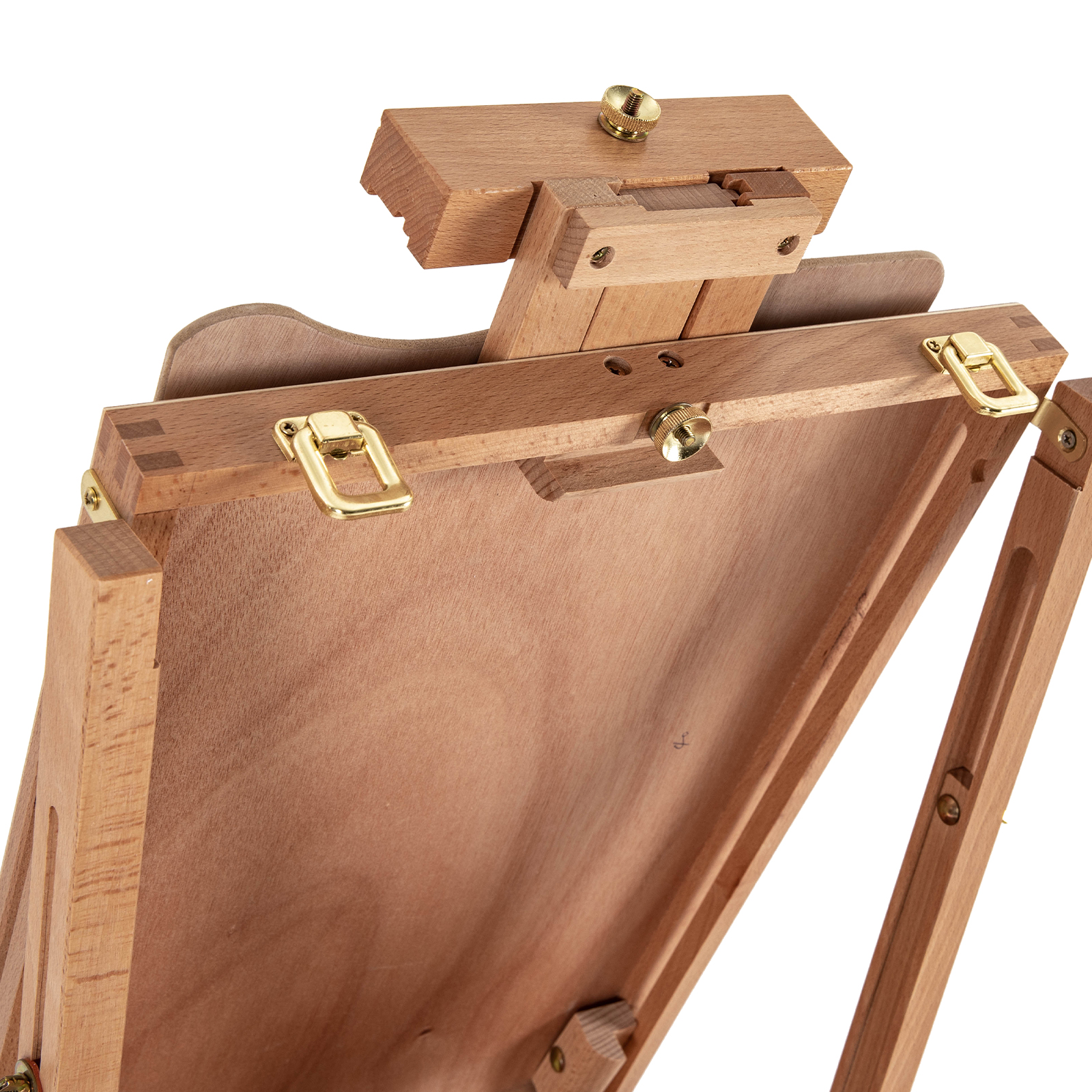 Holzstaffelei im französischen Stil mit klappbaren Beinen, Schublade und Palettenablage, Staffelei zum Zeichnen und Präsentieren Holzstaffelei im französischen Stil mit klappbaren Beinen, Schublade und Palettenablage, Staffelei zum Zeichnen und Präsentieren