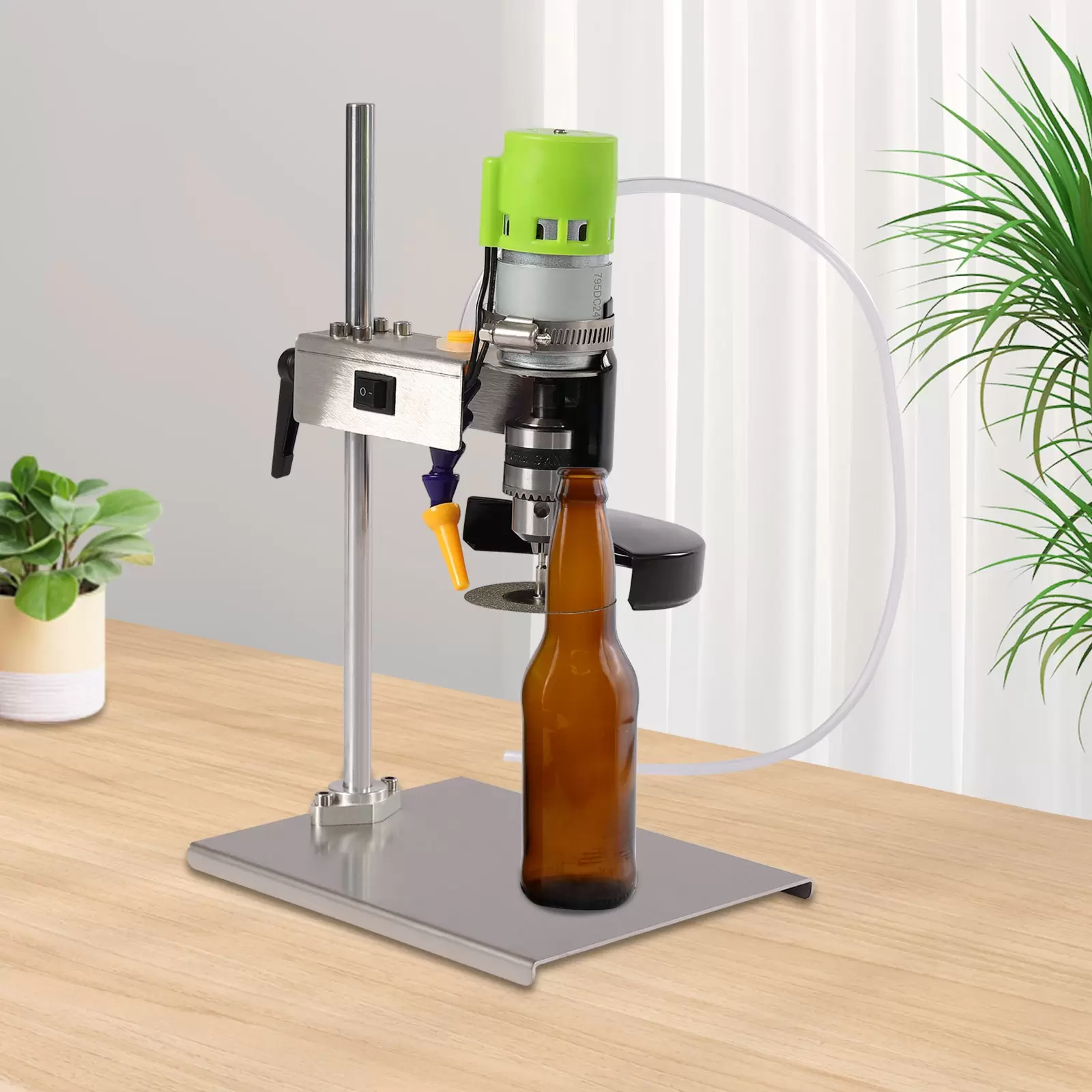 Elektrischer Glasflaschenschneider, 150W Glasschneider Schneidwerkzeug 6000r/min Flaschenschneider Glas Handwerk Schneidsatz