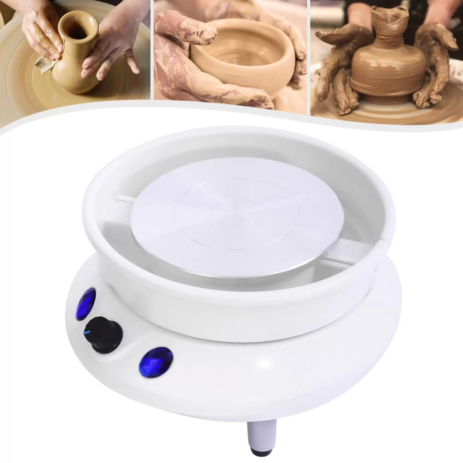 DIY Keramik Lehm Clay Plattenspieler Ton TöPfermaschine TöPferei Pottery Wheel Elektrisch Drehscheibe FüR Kunst Set
