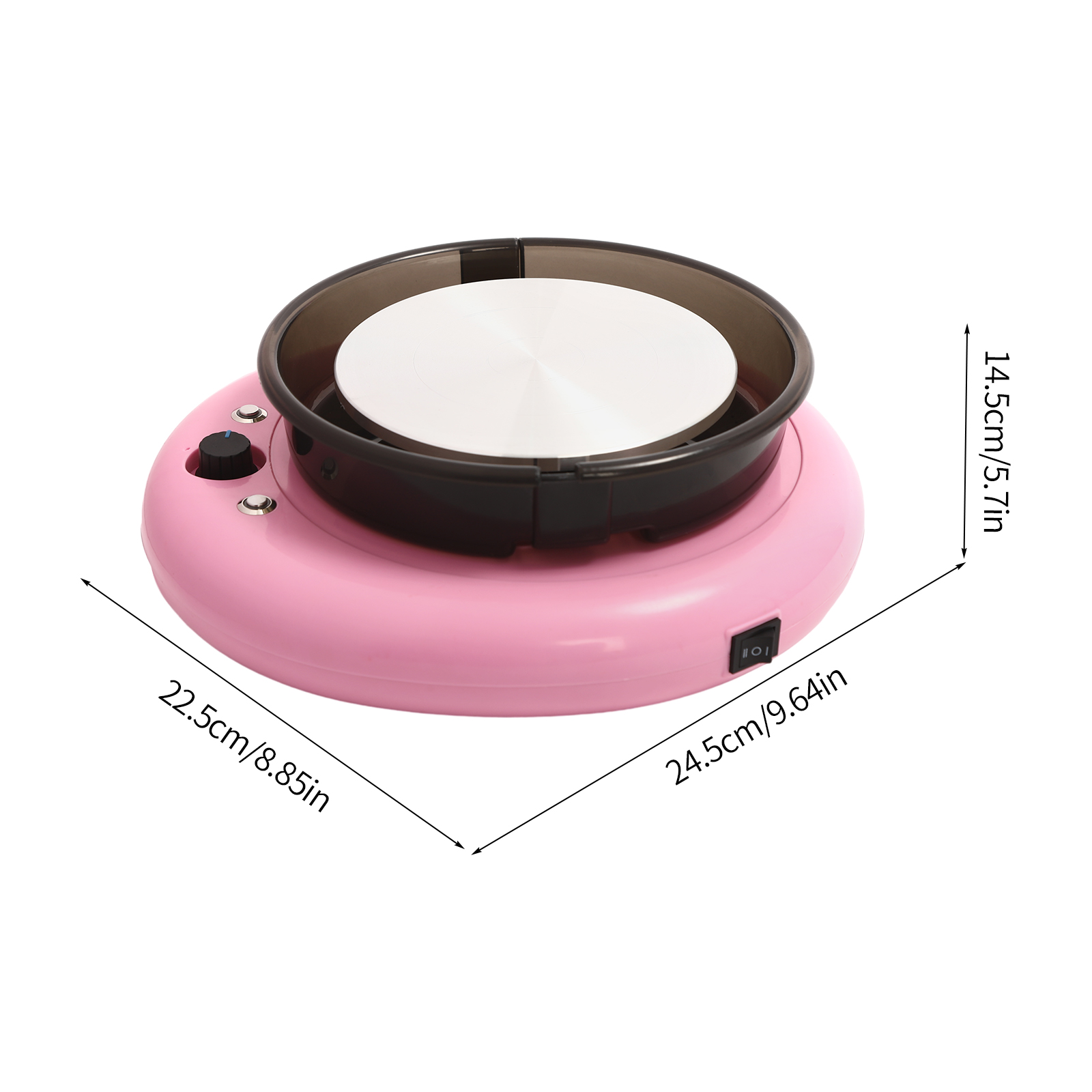 CNCEST Keramikradmaschine mit einstellbarer Geschwindigkeit, Mini-Keramikradmaschine für Kinder CNCEST Keramikradmaschine mit einstellbarer Geschwindigkeit, Mini-Keramikradmaschine für Kinder