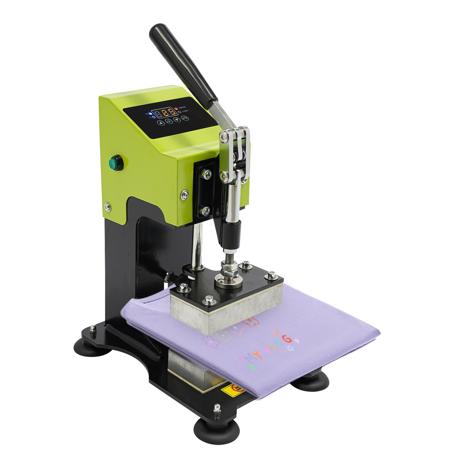 6x12cm Electric Heat Press Machine, Double-sided Heat Press Machine for Squeezing PU and Plastic Granules
