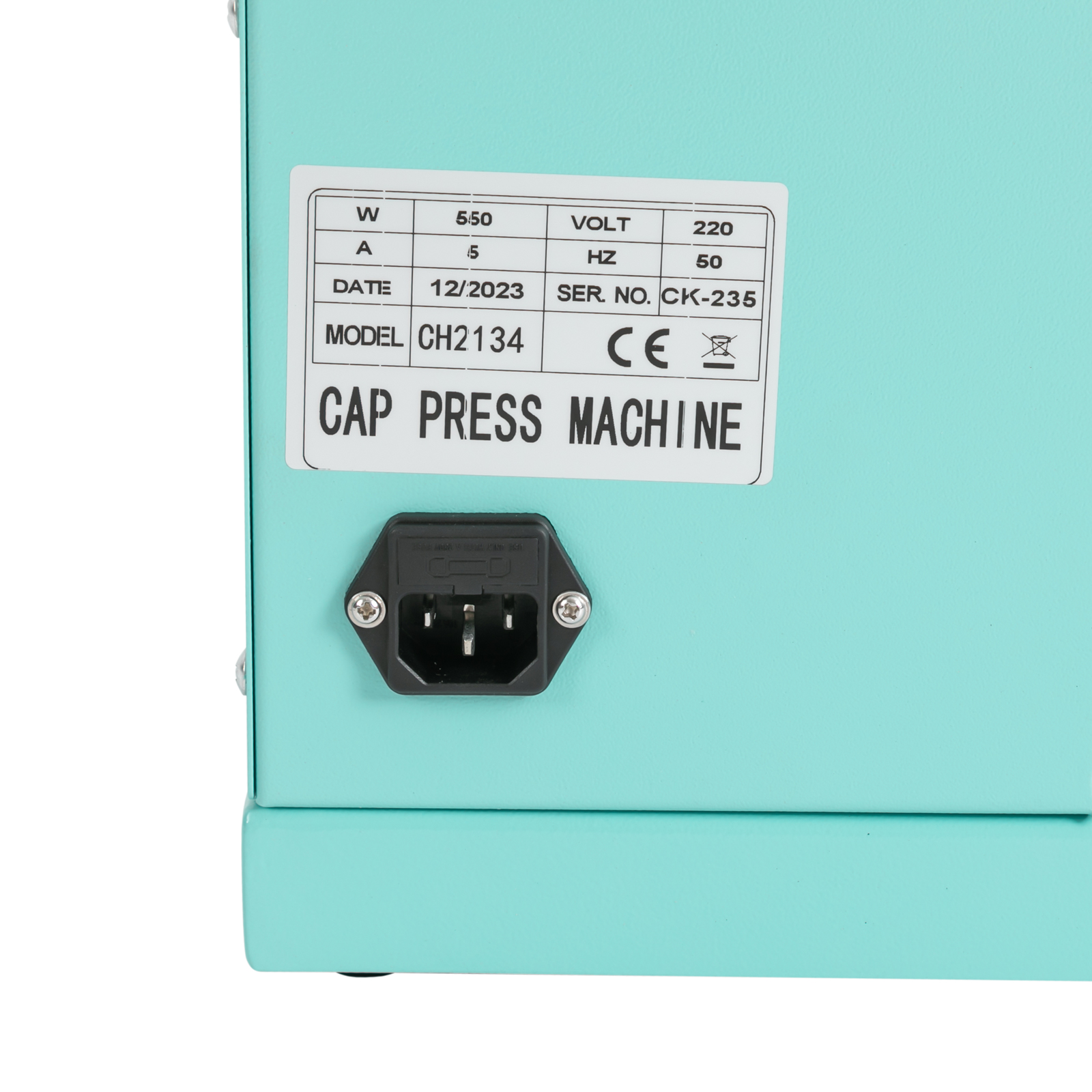 Kappen-Hitzepresse, Hochleistungs-Heißpresse mit 550 W