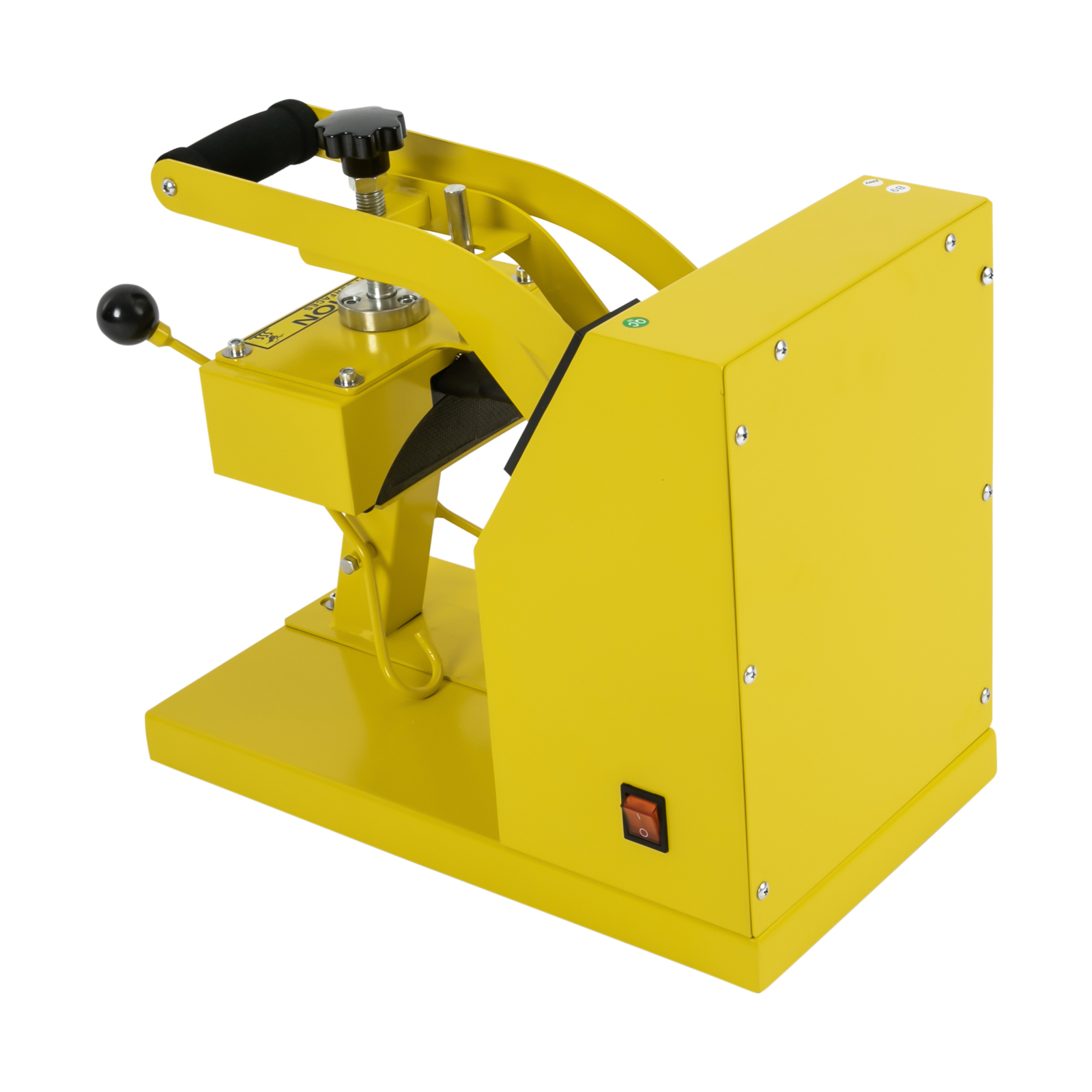 Kappen-Hitzepresse-Maschine, gelb, Hochleistungs-Hitzepresse Kappen-Hitzepresse-Maschine, gelb, Hochleistungs-Hitzepresse