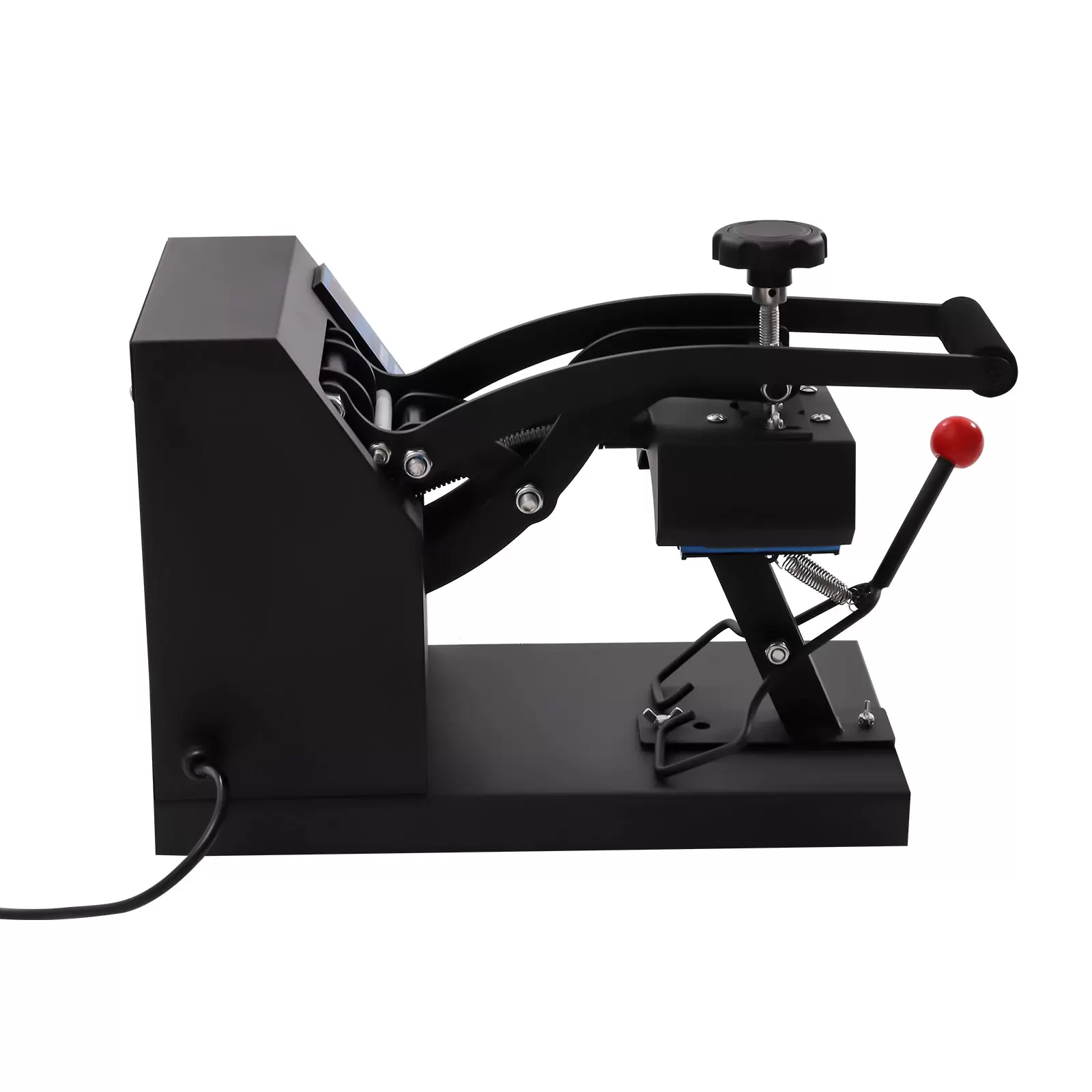 Kappenpresse Wärmepresse MaschineTransferpresse mit Digital LED Temperatur- und Zeitregler Kappe  Schwarz