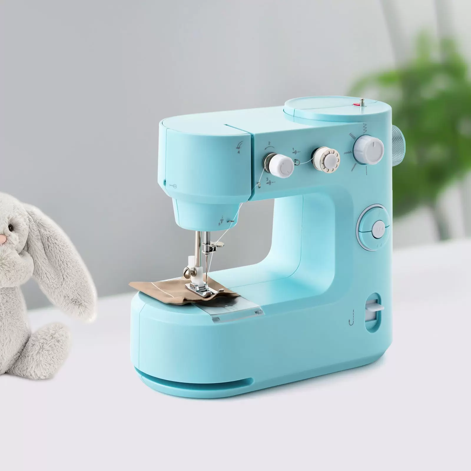 100-240V Nutzstich-Nähmaschine mit LED 50/60Hz Elektrische 2 Modi Freiarm Doppelgewinde für Anfänger (Blau) 100-240V Nutzstich-Nähmaschine mit LED 50/60Hz Elektrische 2 Modi Freiarm Doppelgewinde für Anfänger (Blau)
