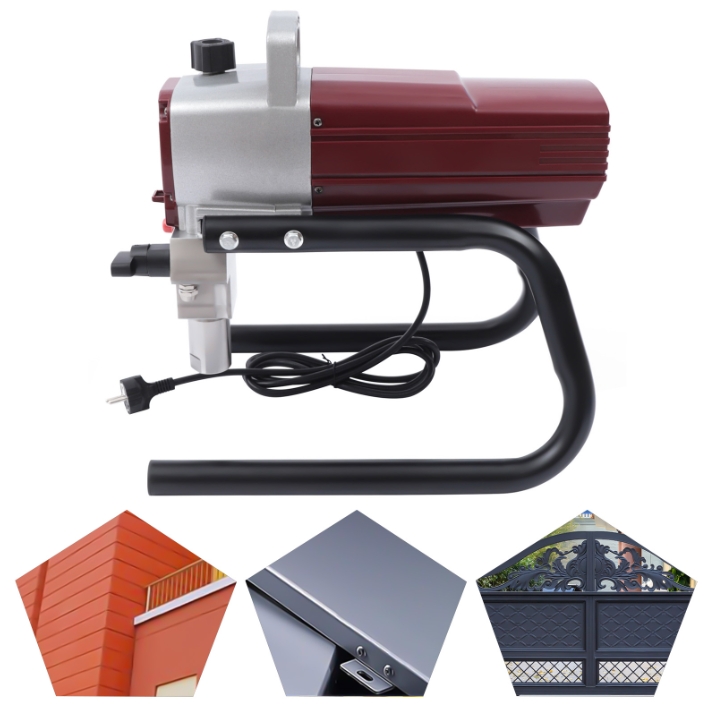 Airless-Farbspritzgerät, 1800 W, 220 V, mit einstellbarem Sprühdruck und Schlauch Airless-Farbspritzgerät, 1800 W, 220 V, mit einstellbarem Sprühdruck und Schlauch