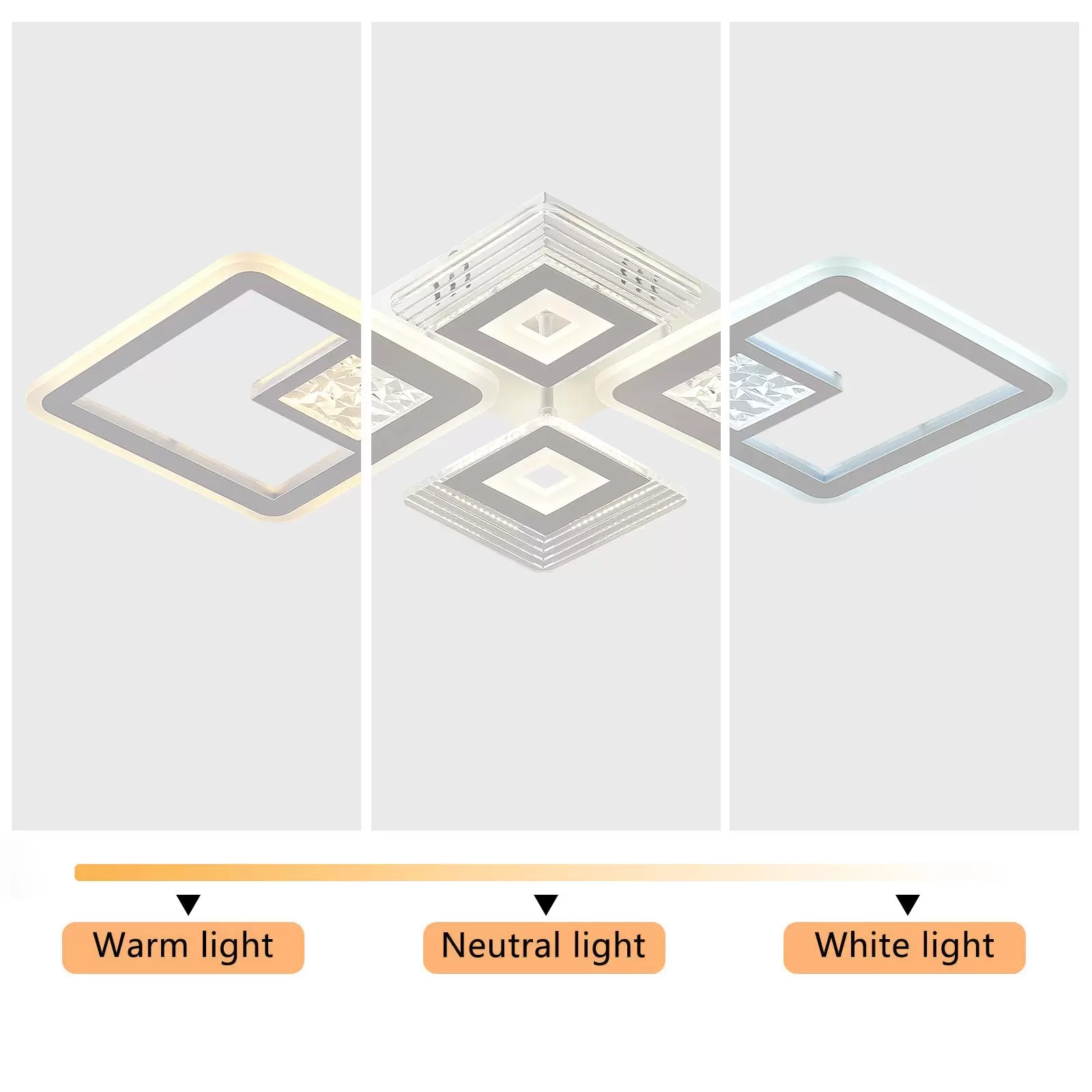 Deckenleuchte LED Acryl Lampe Schlafzimmer Wohnzimmer Dimmable Kronleuchter NEU