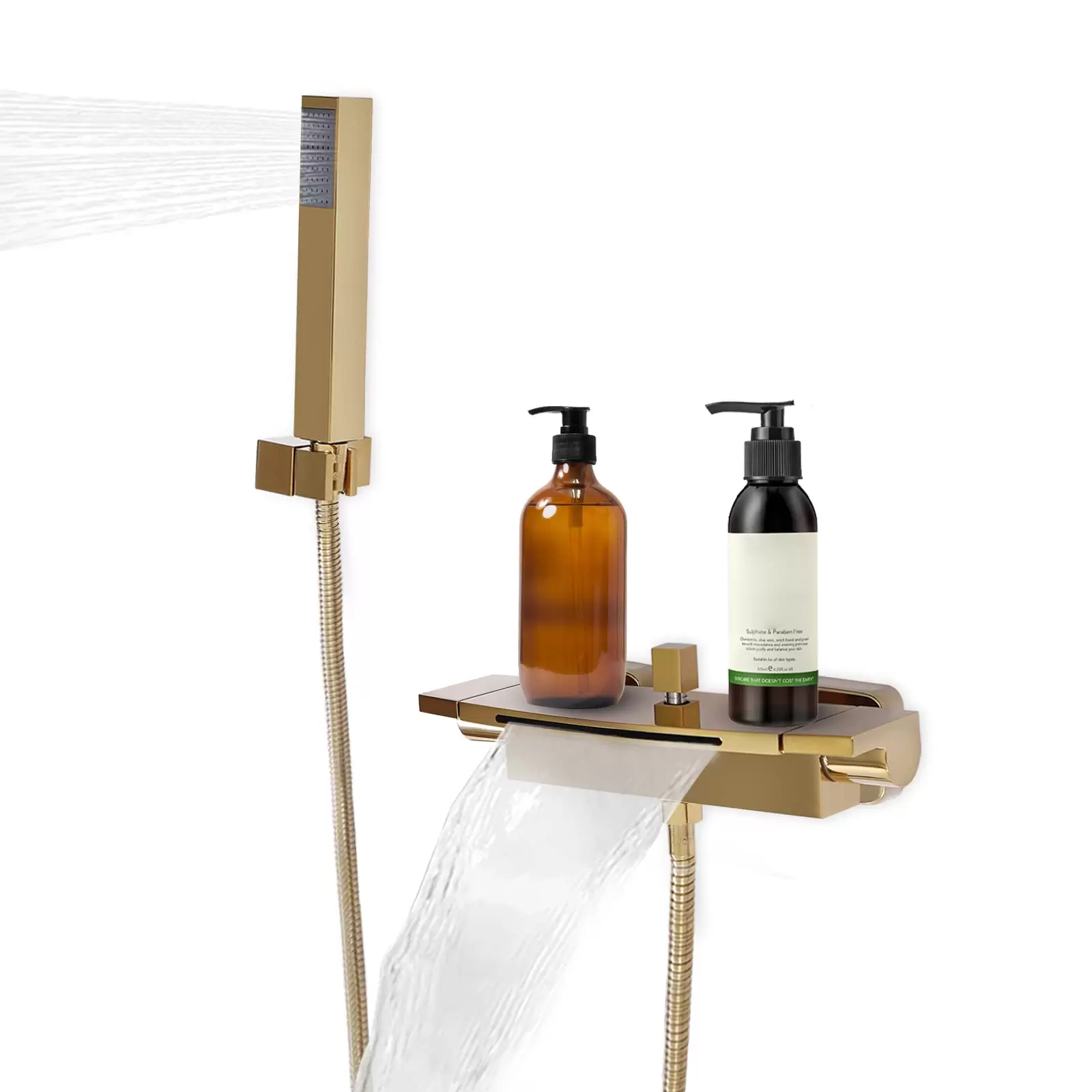 Wasserfall Badewanne Kalt Badewanne Wasserhahn Badewannenarmatur Dusche Mischbatterie Messing Gold Wasserfall Badewanne Kalt Badewanne Wasserhahn Badewannenarmatur Dusche Mischbatterie Messing Gold