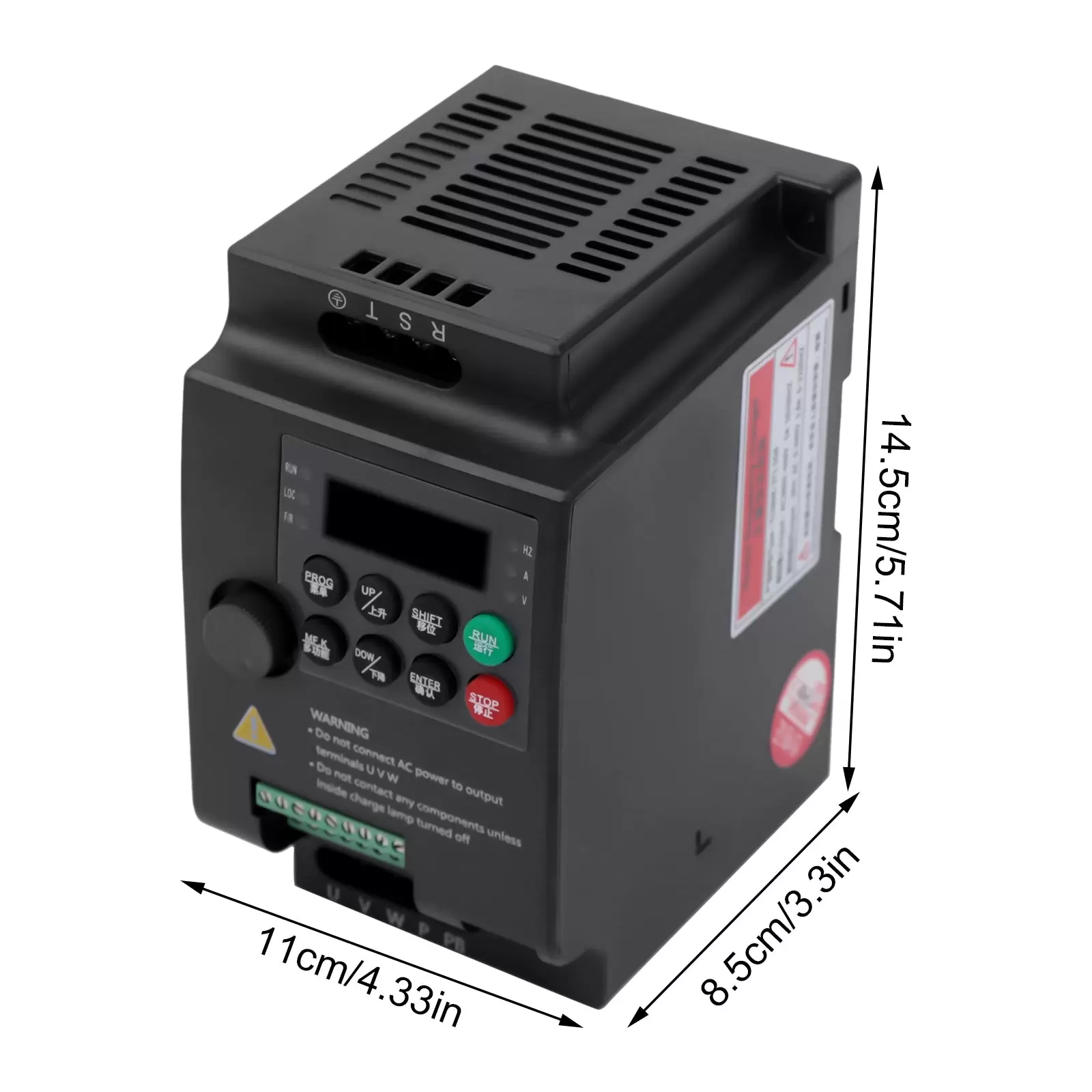 VFD Wechselrichter Frequenzumrichter 1,5KW - Wechselstrom Wechselrichter 380V Frequenzwandler Inverter Antrieb Power Inverter Frequency Converter