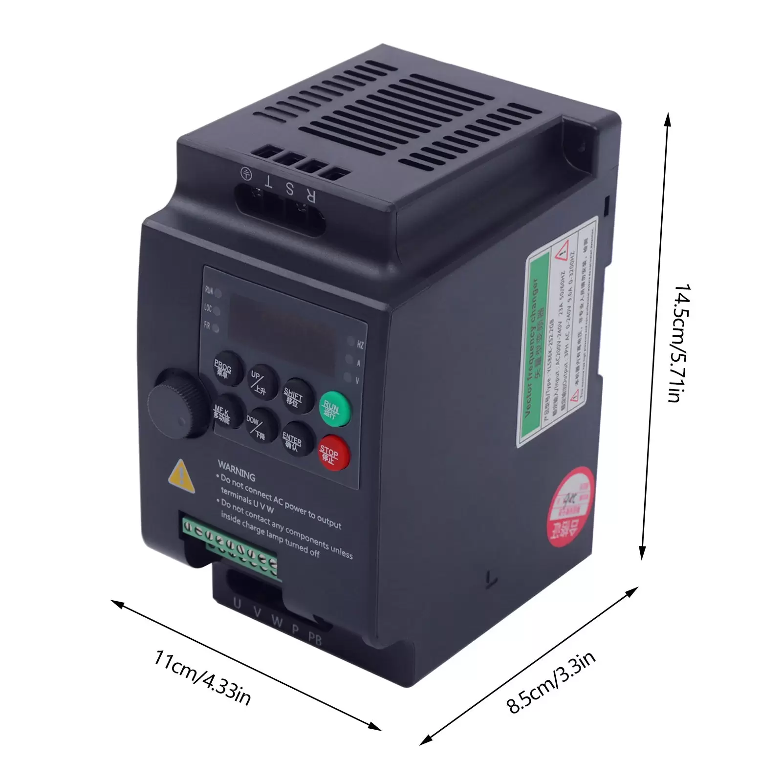 220V- AC Einphasen-Frequenzumrichter Geregelte Wechselrichter für Spindelmotor-Geschwindigkeitssteuerung-Einphasiger Eingang 220V- AC Einphasen-Frequenzumrichter Geregelte Wechselrichter für Spindelmotor-Geschwindigkeitssteuerung-Einphasiger Eingang
